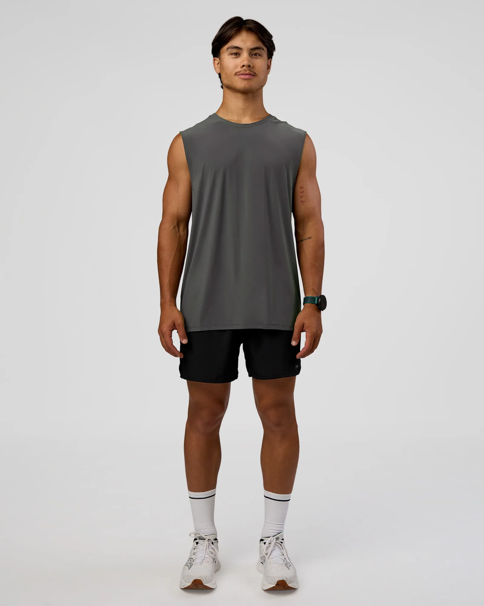Cadence MicroMotion Muscle Tank - Dark Storm-Alloy sold by LSKD product image thumbnail 5