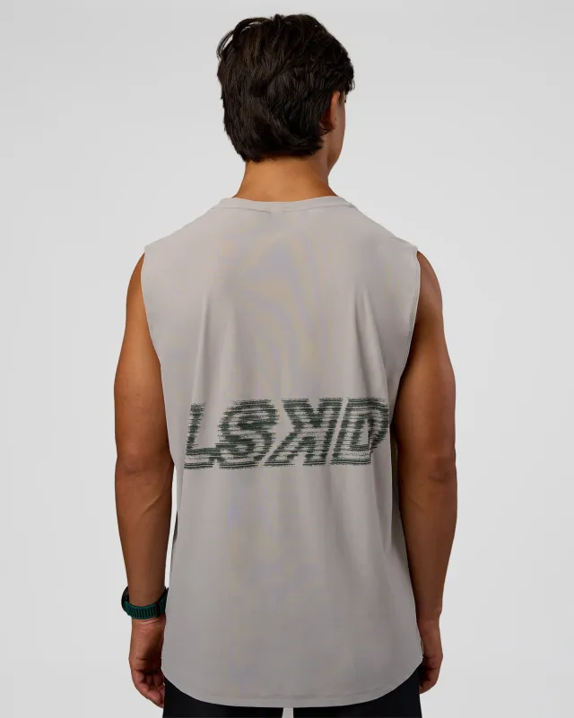 Cadence MicroMotion Muscle Tank - Alloy-Carbon Green sold by LSKD