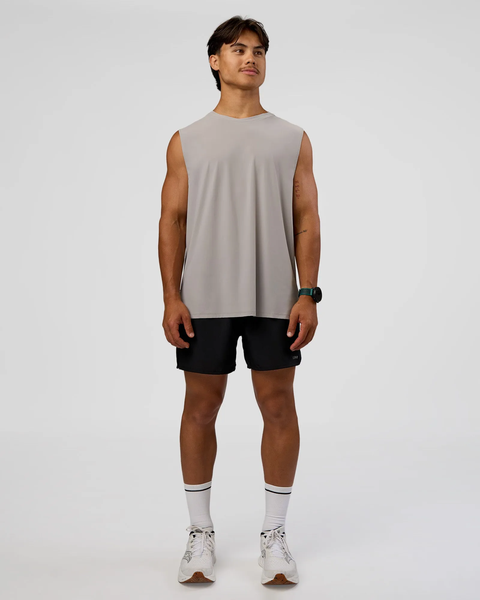 Cadence MicroMotion Muscle Tank - Alloy-Carbon Green sold by LSKD product image thumbnail 4