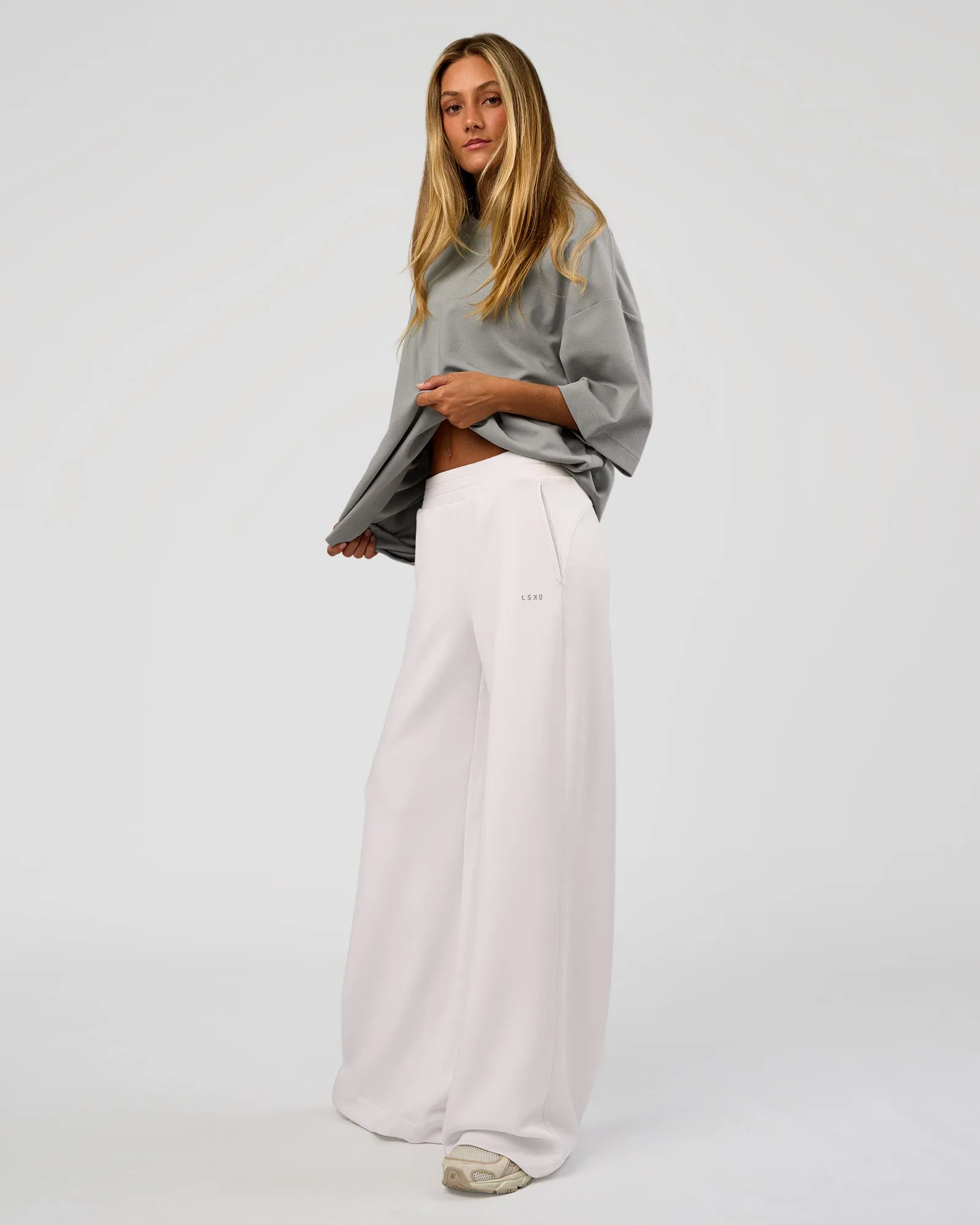 AfterDark ZeroCrease Oversized Tee - Alloy sold by LSKD product image thumbnail 5