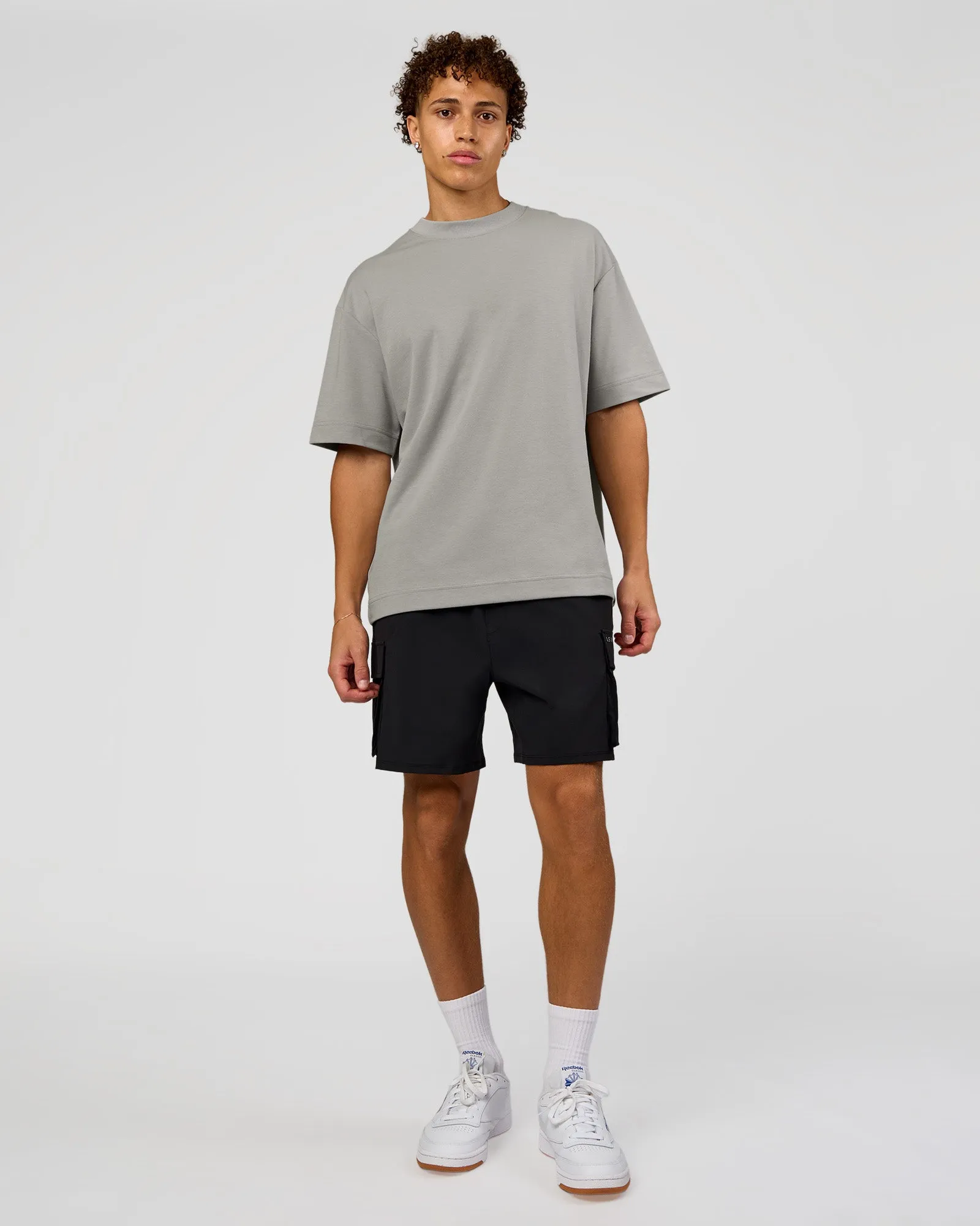 AfterDark ZeroCrease Oversized Tee - Alloy sold by LSKD product image thumbnail 3