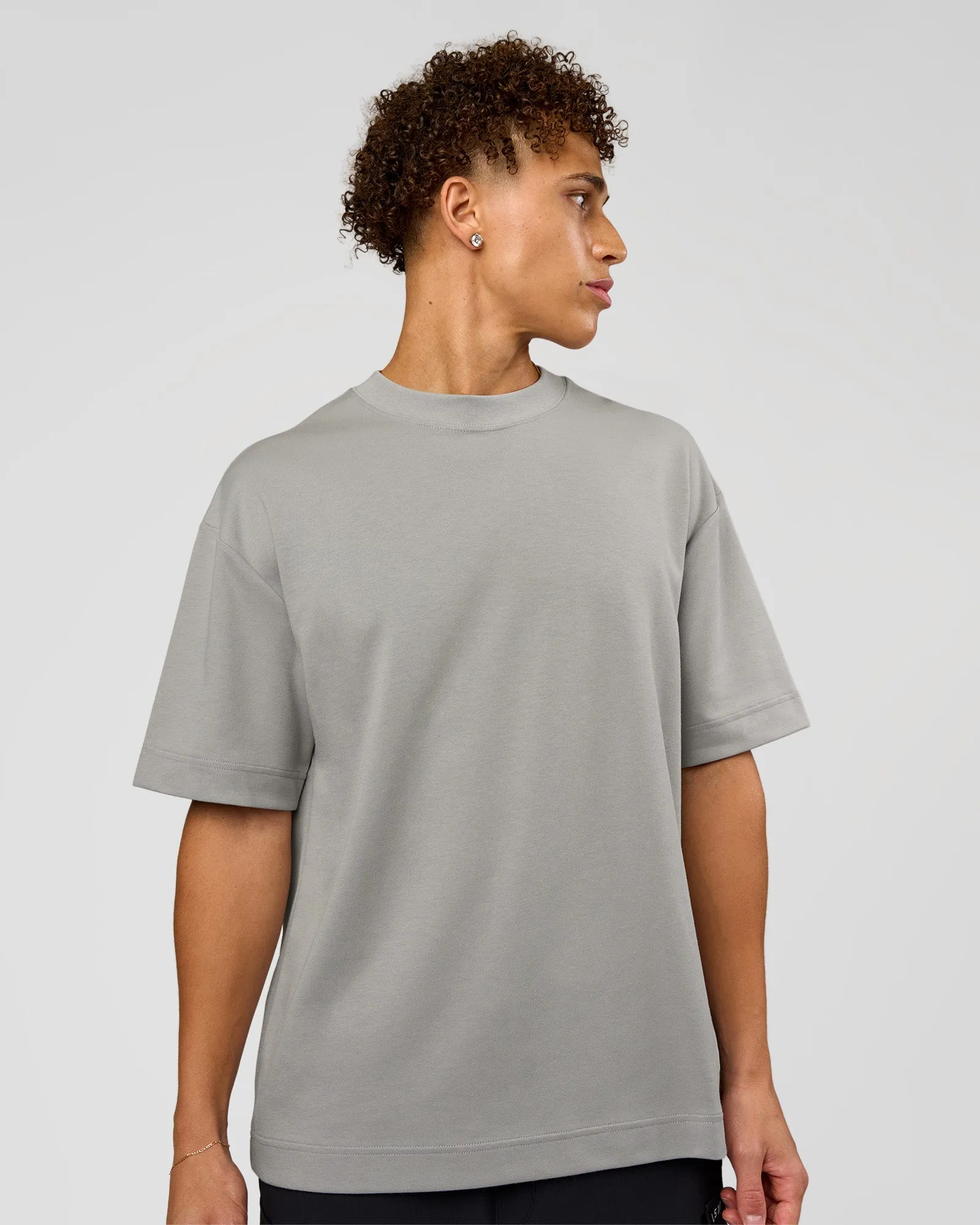 AfterDark ZeroCrease Oversized Tee - Alloy sold by LSKD product image thumbnail 2