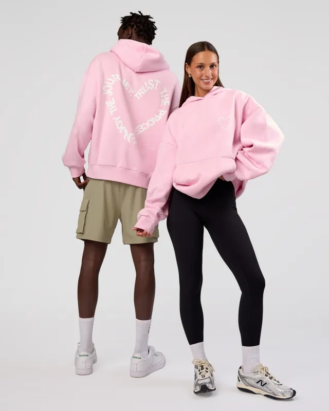 Unisex Love The Process Oversize Hoodie - Marshmallow-White sold by LSKD