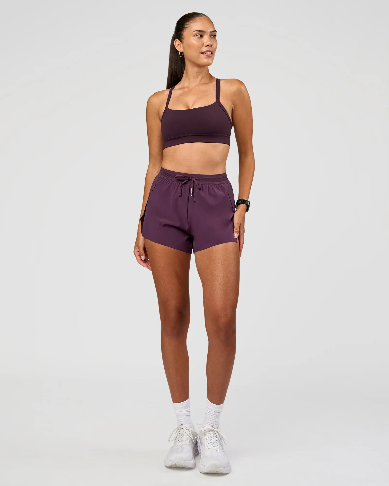 Accelerate 3" High-Rise Running Short - Midnight Plum sold by LSKD product image thumbnail 3