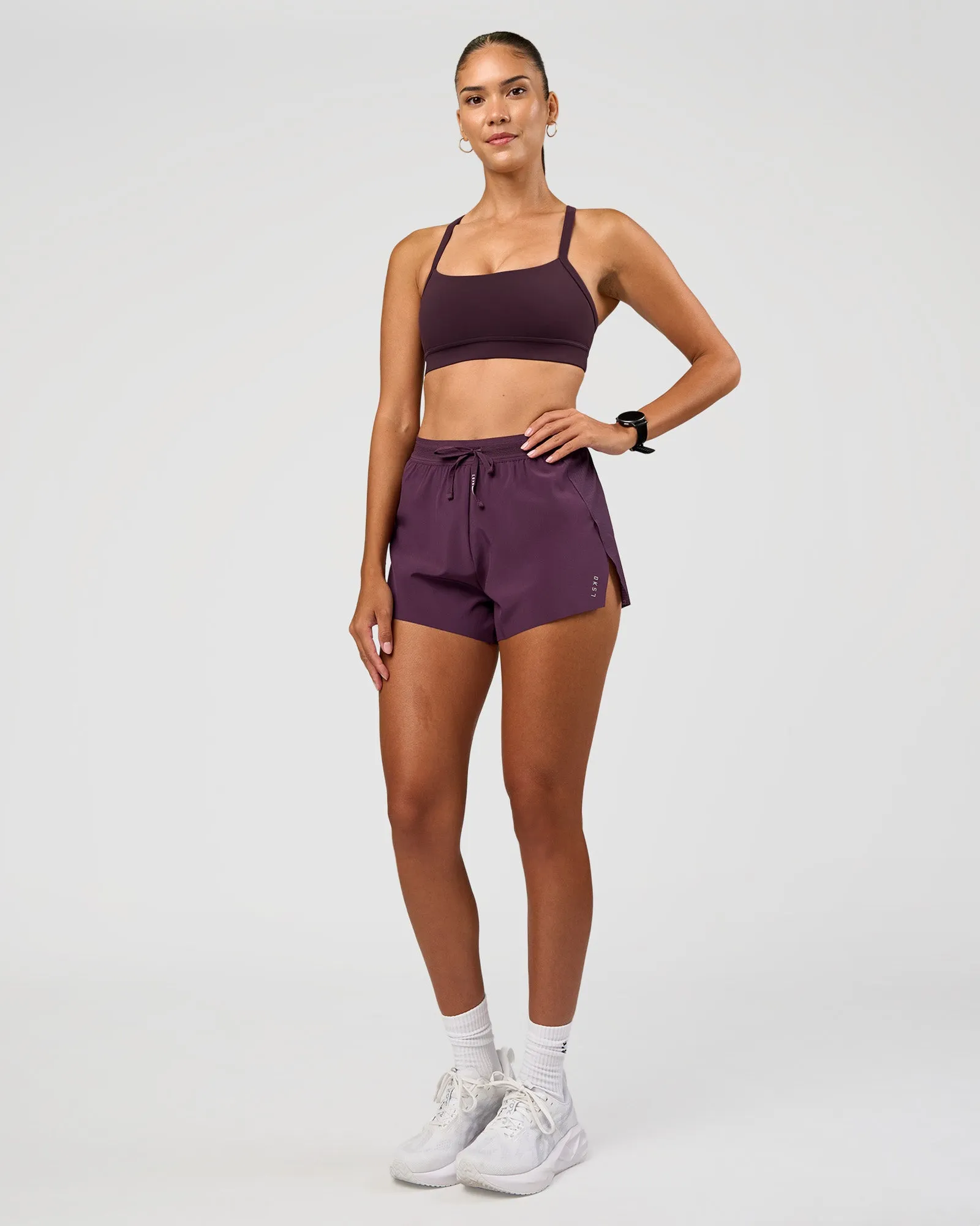 Accelerate 3" High-Rise Running Short - Midnight Plum sold by LSKD product image thumbnail 5