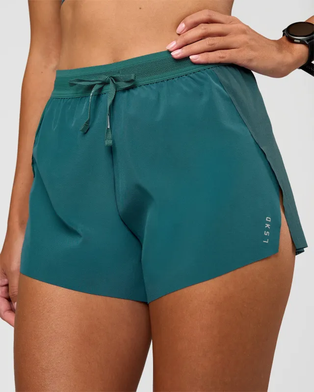 Accelerate 3" High-Rise Running Short - Transformative Teal made by LSKD