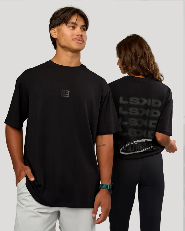 Everyday Elevation FLXCotton Oversized Tee - Black-Black sold by LSKD