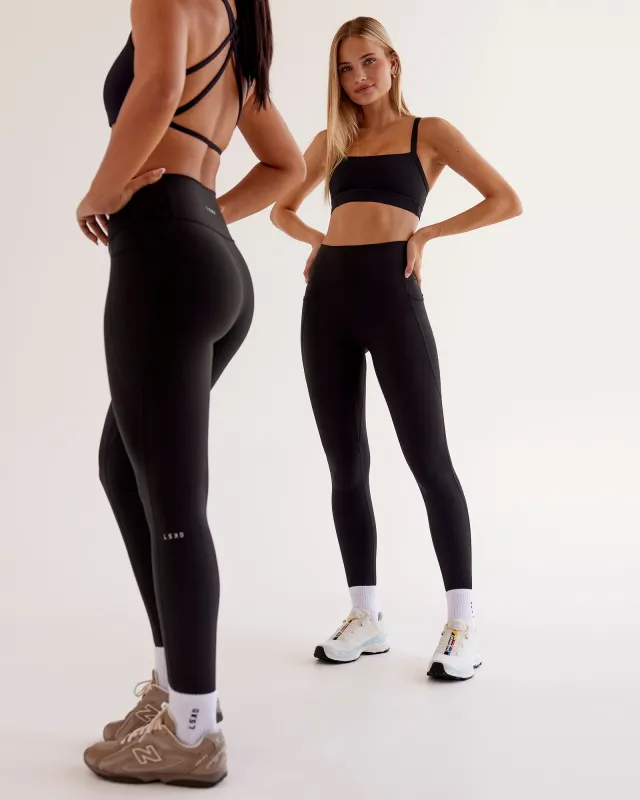 O.G. Fusion Ultra High-Rise Full Length Legging Pockets - Black made by LSKD