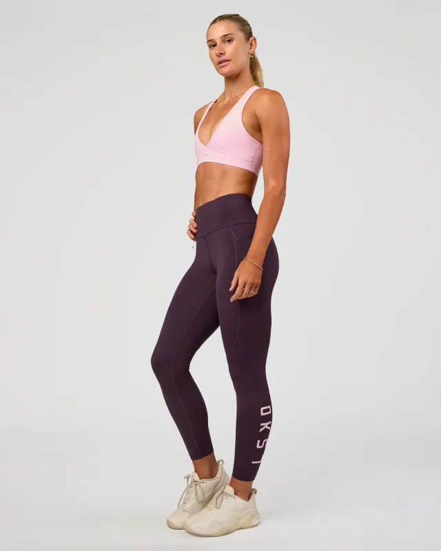 Rep Ultra High-Rise 7/8 Legging Pockets - Midnight Plum-Marshmallow made by LSKD