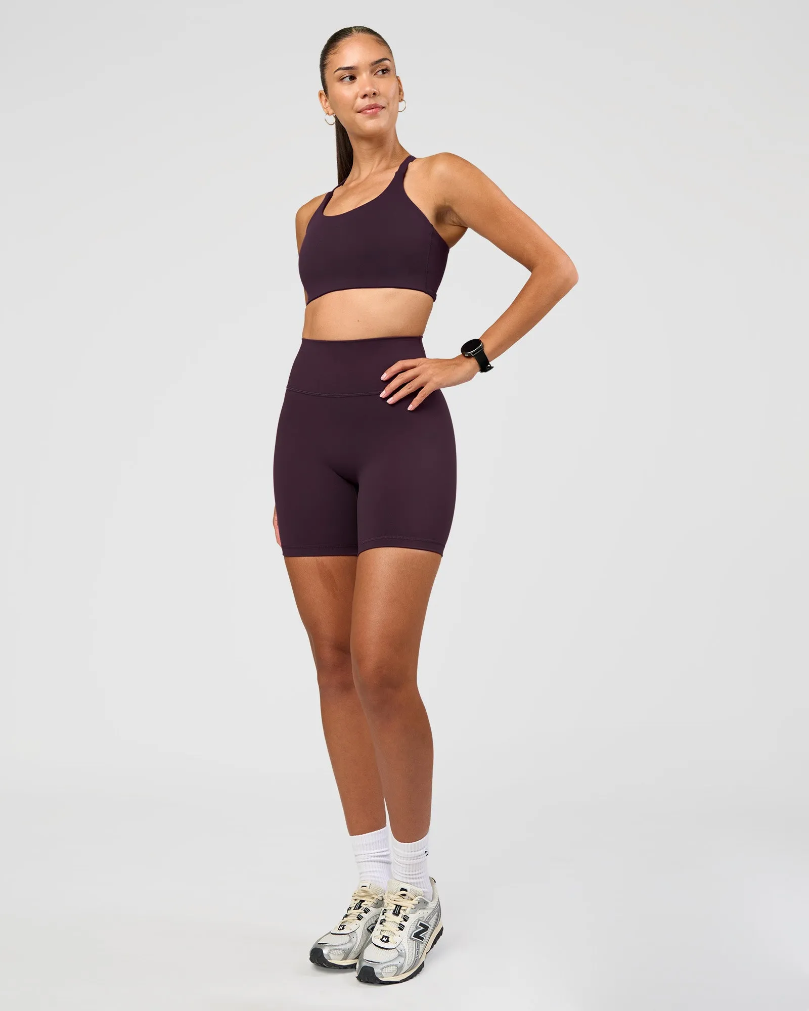 Fusion Ultra High-Rise 6" Short - Midnight Plum sold by LSKD product image thumbnail 4