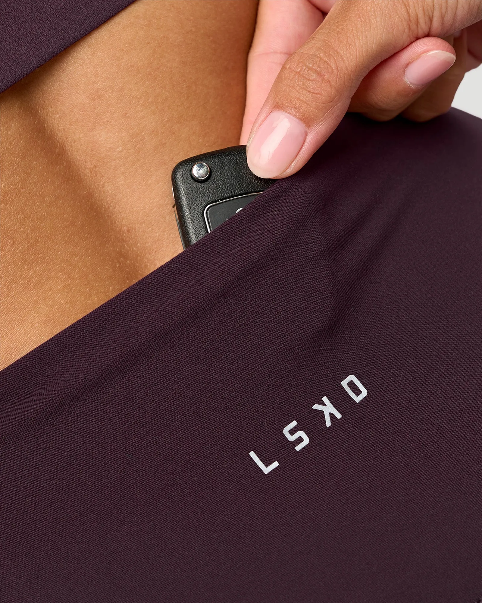 Fusion Ultra High-Rise 6" Short - Midnight Plum sold by LSKD product image thumbnail 2