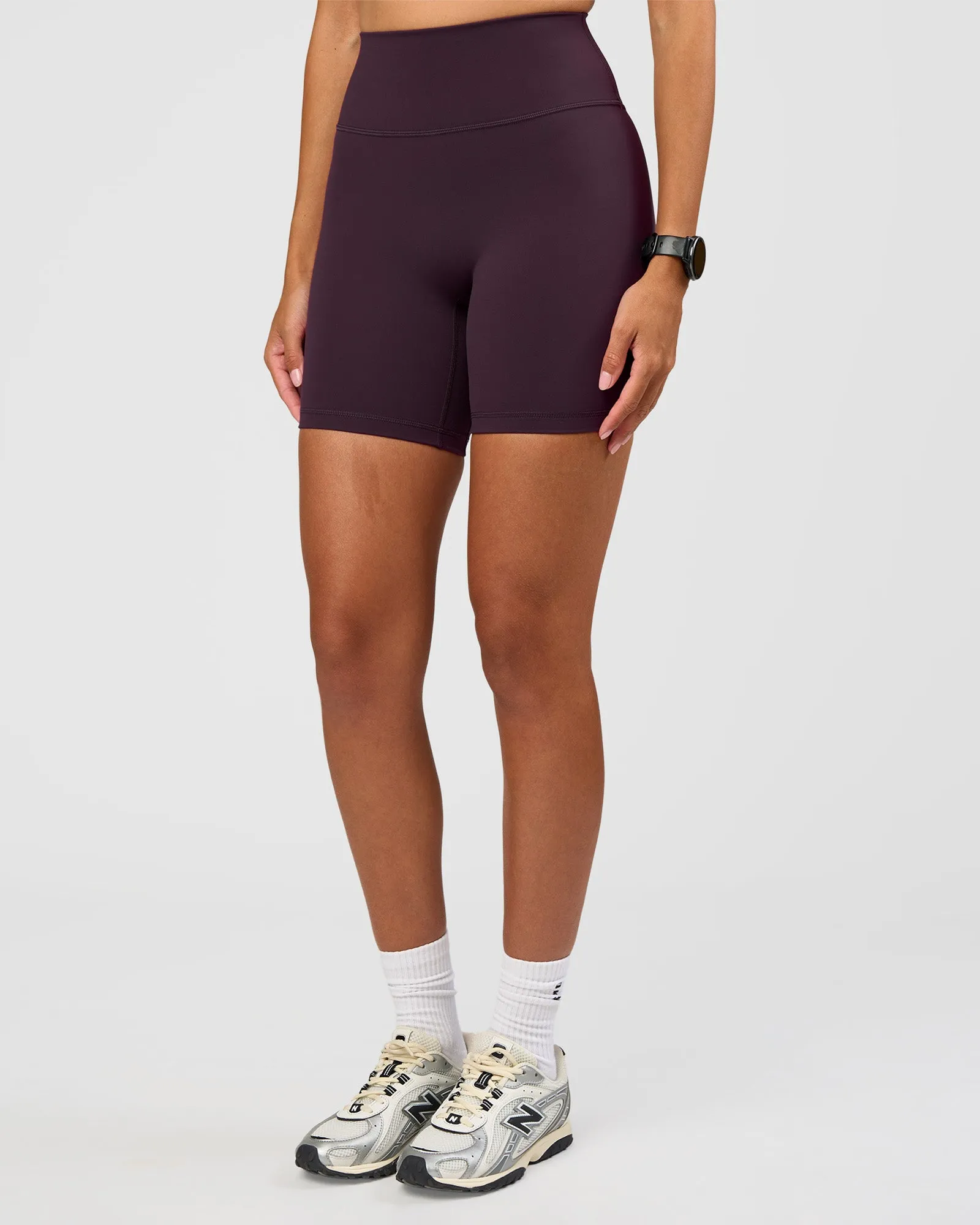 Fusion Ultra High-Rise 6" Short - Midnight Plum sold by LSKD