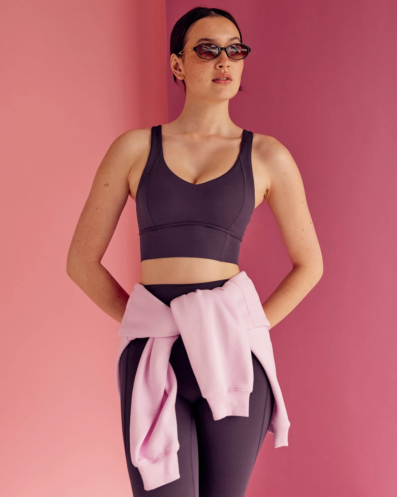 Function Longline Sports Bra - Midnight Plum sold by LSKD