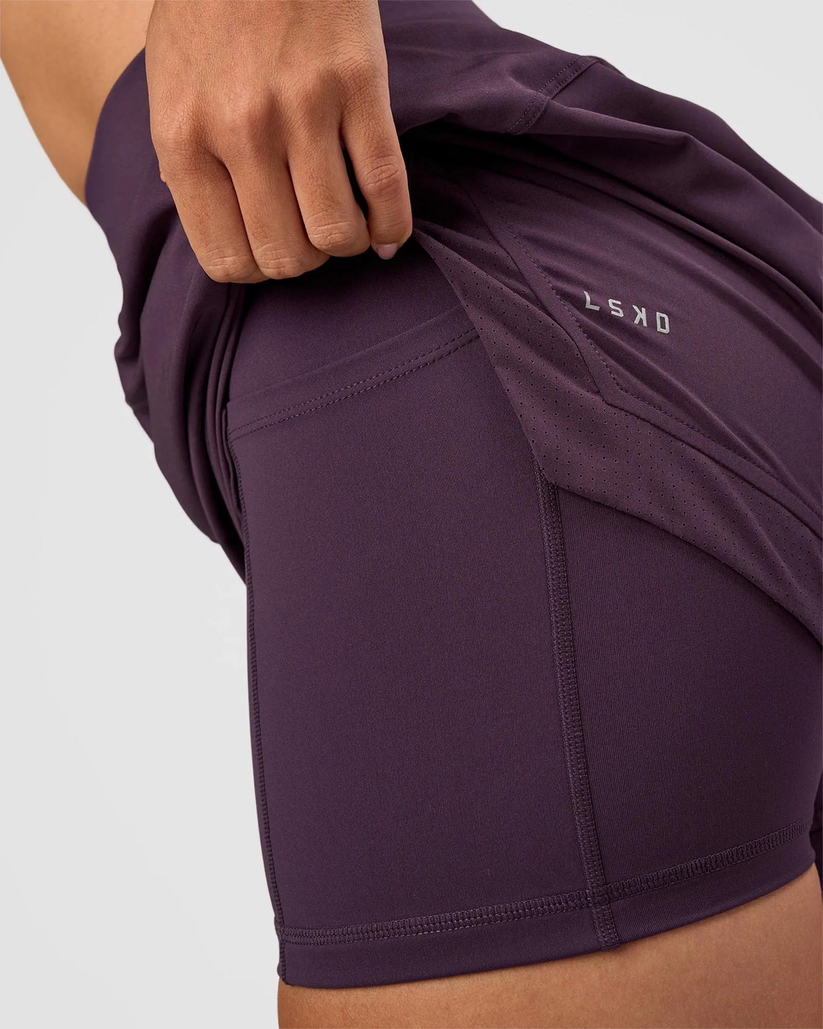 Challenger 5" Lined Performance Short - Midnight Plum sold by LSKD product image thumbnail 3