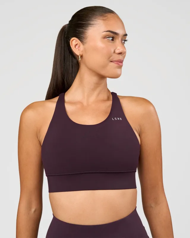 Accelerate Sports Bra - Midnight Plum sold by LSKD