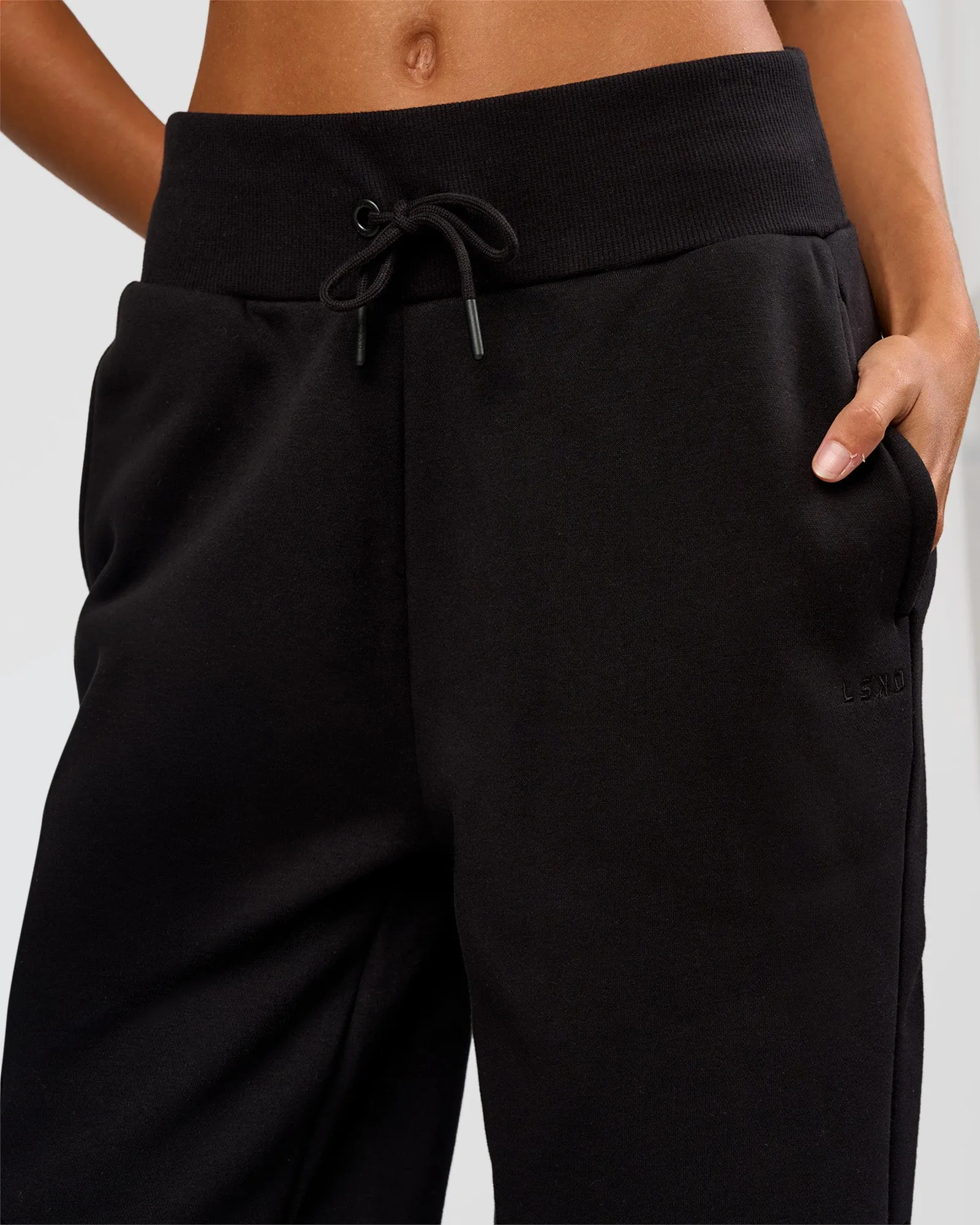 Go-To Wide Leg Track Pant Tall - Black sold by LSKD product image thumbnail 3
