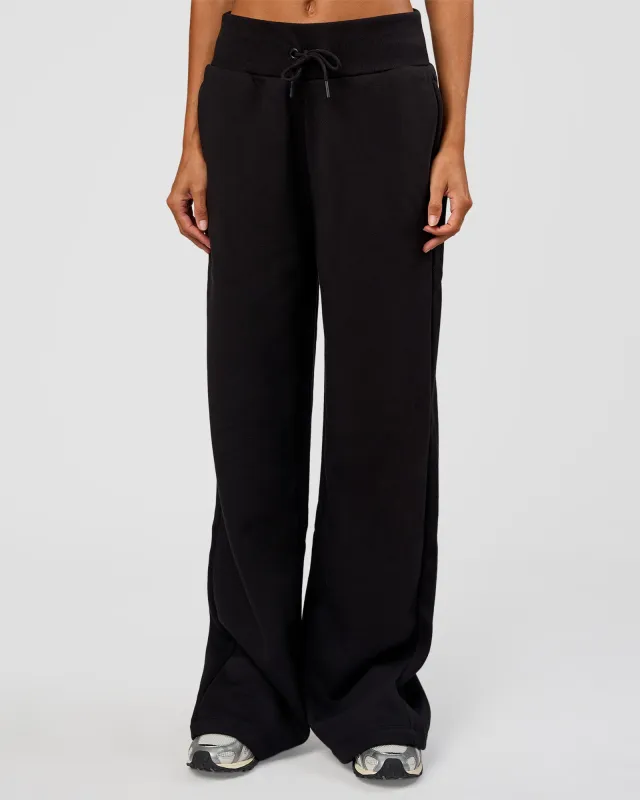 Go-To Wide Leg Track Pant Tall - Black made by LSKD
