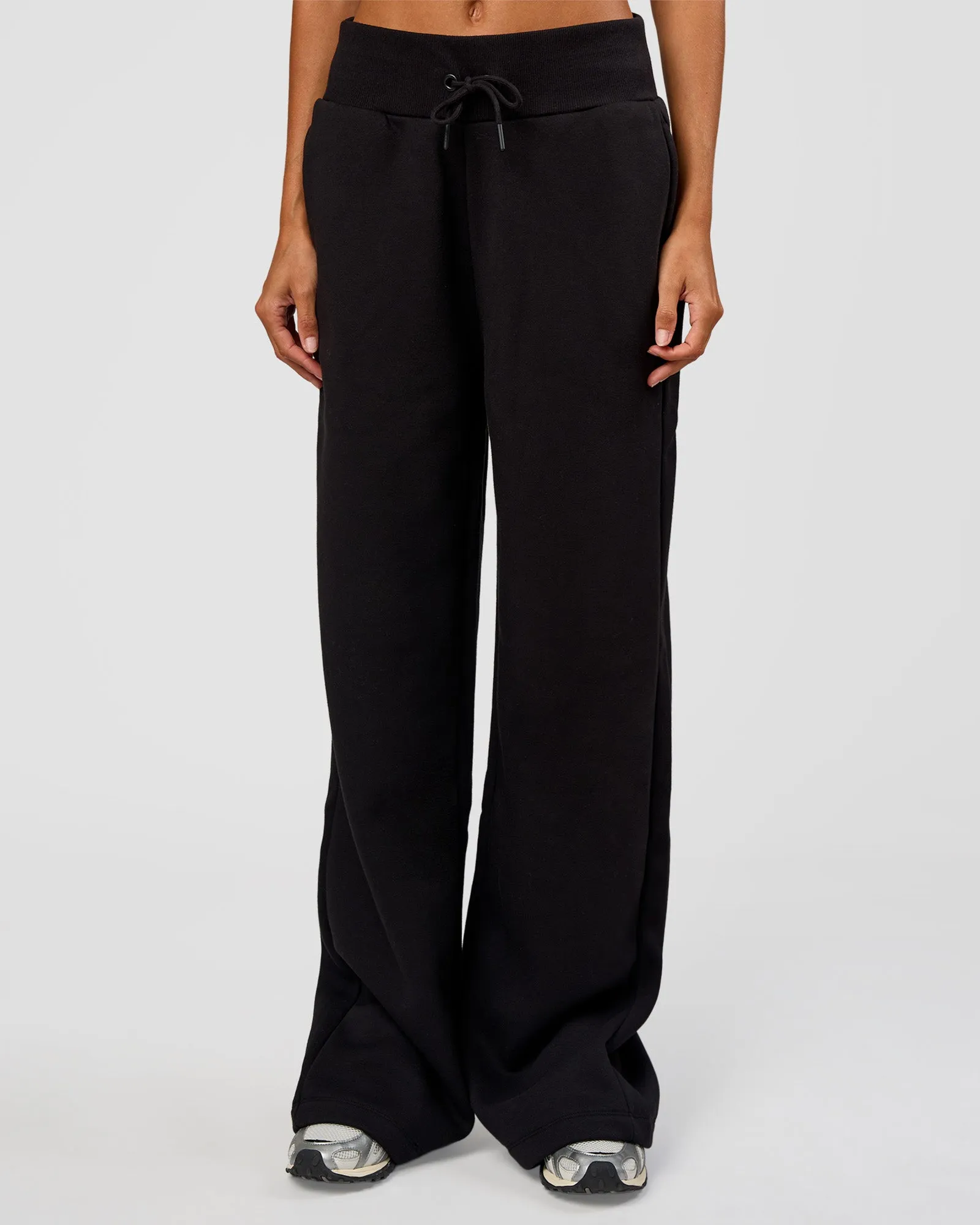 Go-To Wide Leg Track Pant Tall - Black sold by LSKD