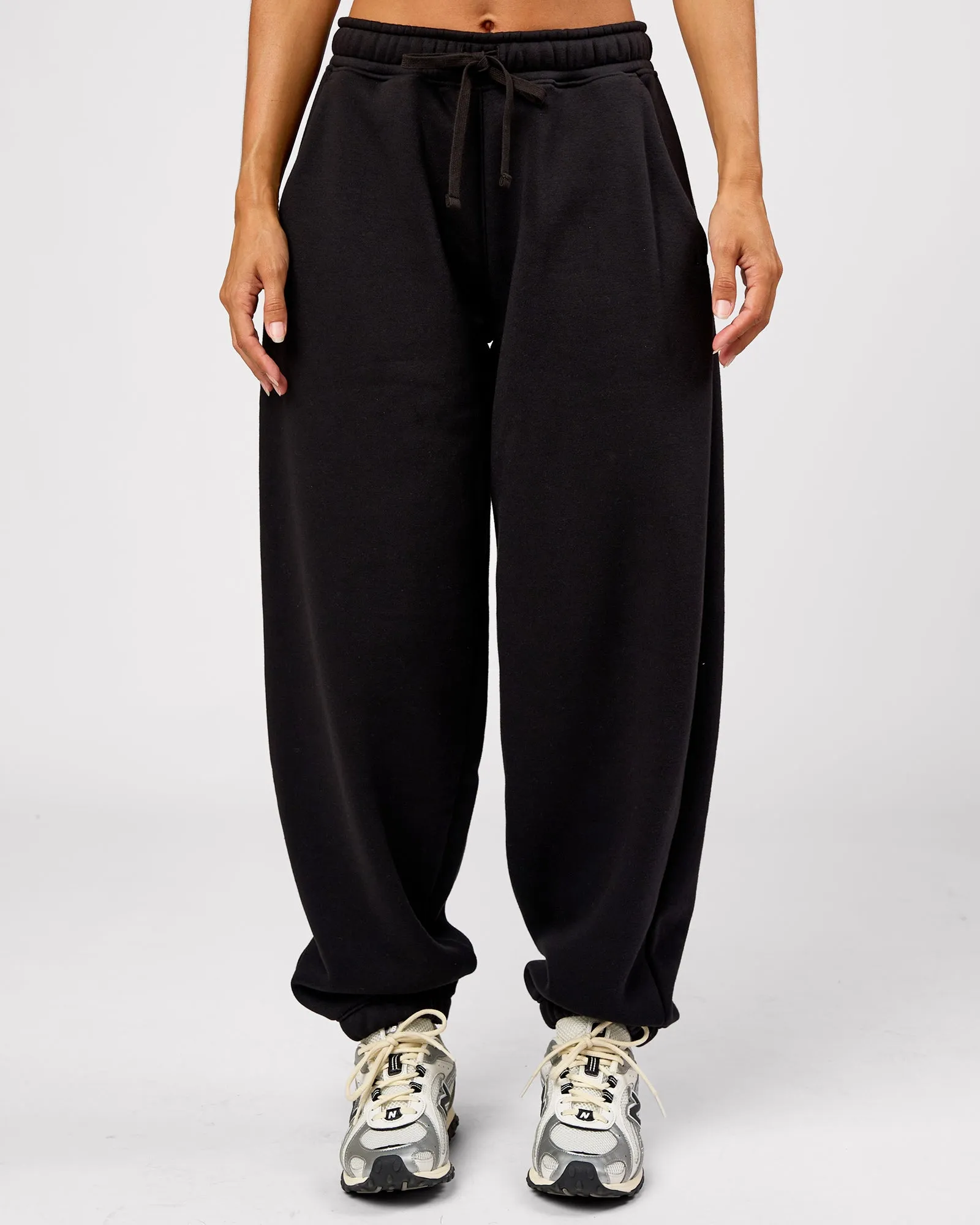 Go-To Oversized Track Pant - Black sold by LSKD