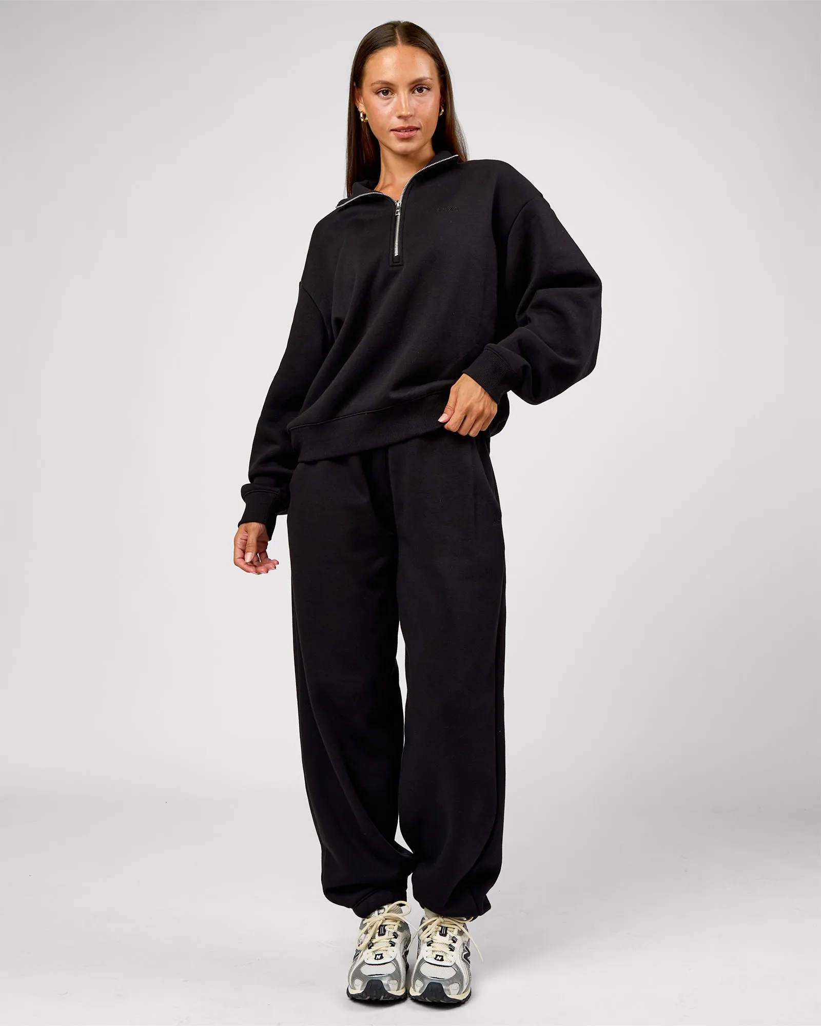 Go-To Oversized Track Pant - Black sold by LSKD product image thumbnail 2