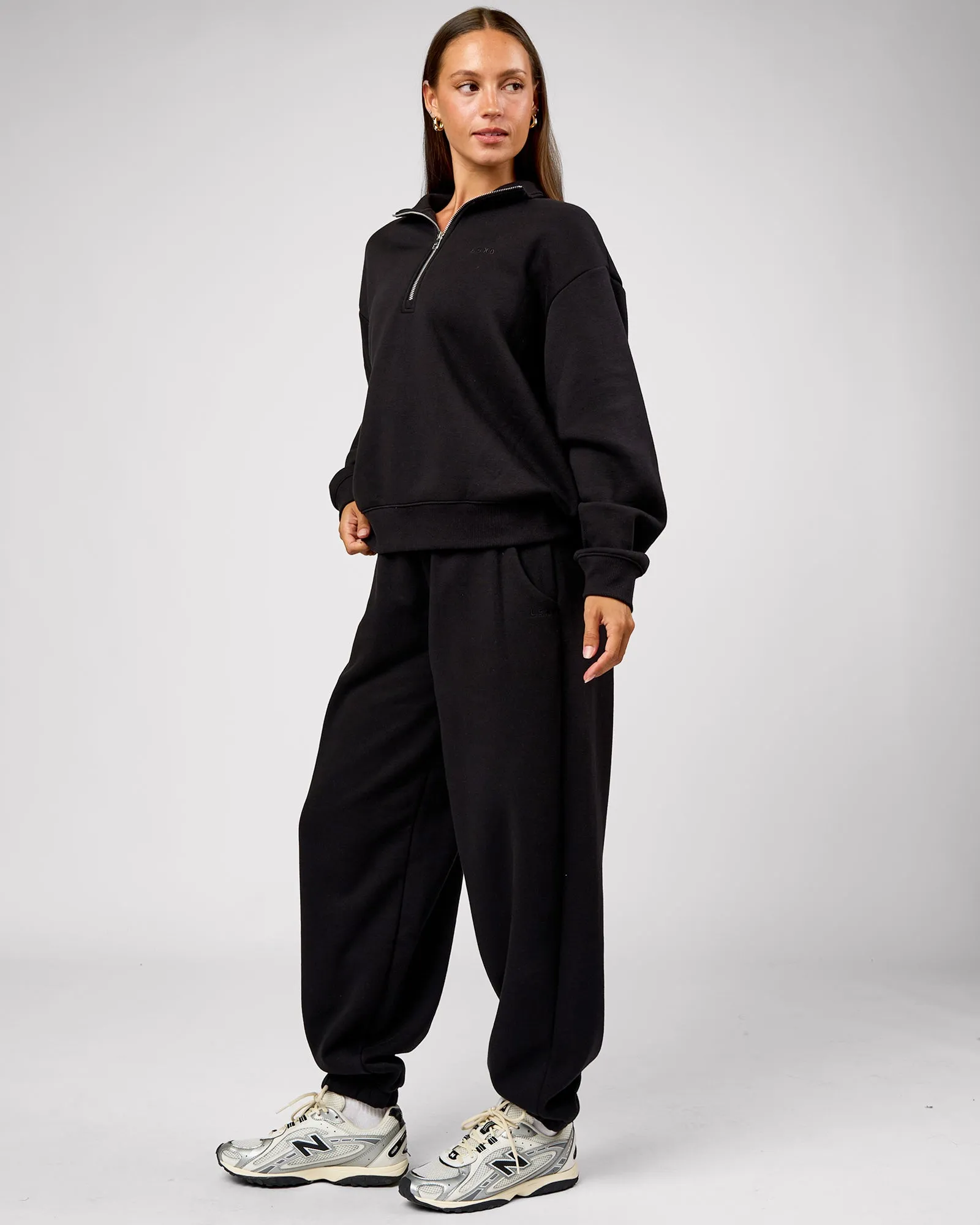 Go-To Oversized Track Pant - Black sold by LSKD product image thumbnail 5