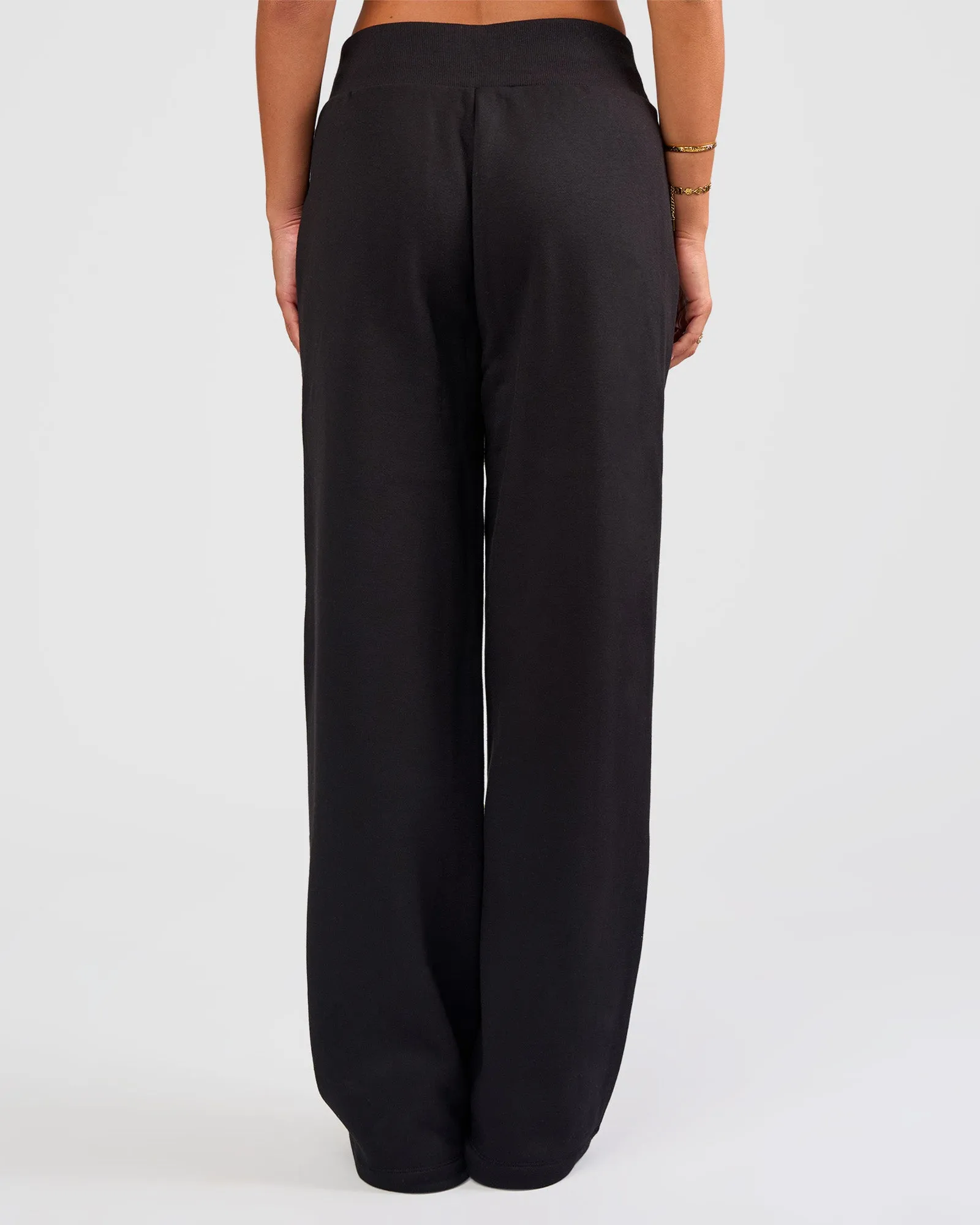 Go-To Wide Leg Track Pant - Black sold by LSKD product image thumbnail 4
