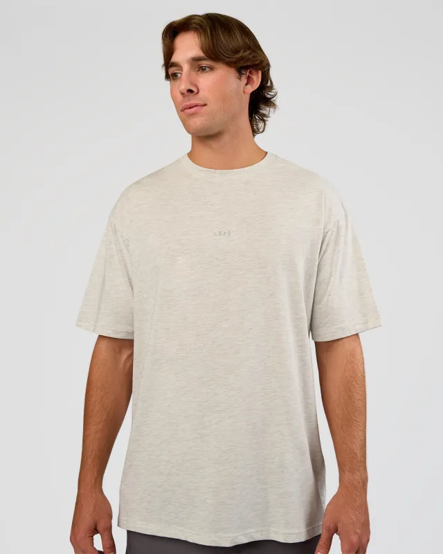 Base FLXCotton Tee Oversized - Silver Marl sold by LSKD