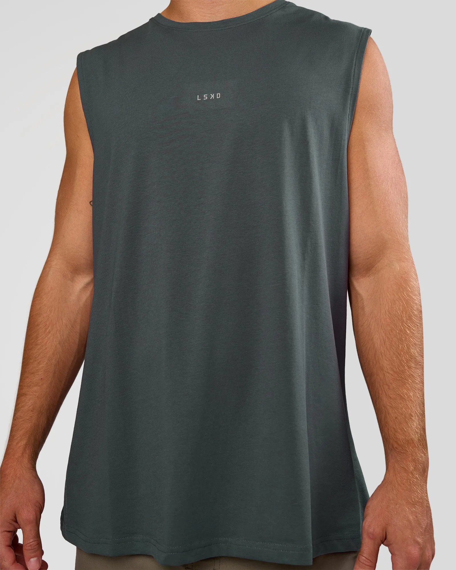 Base FLXCotton Tank - Dark Slate sold by LSKD product image thumbnail 4