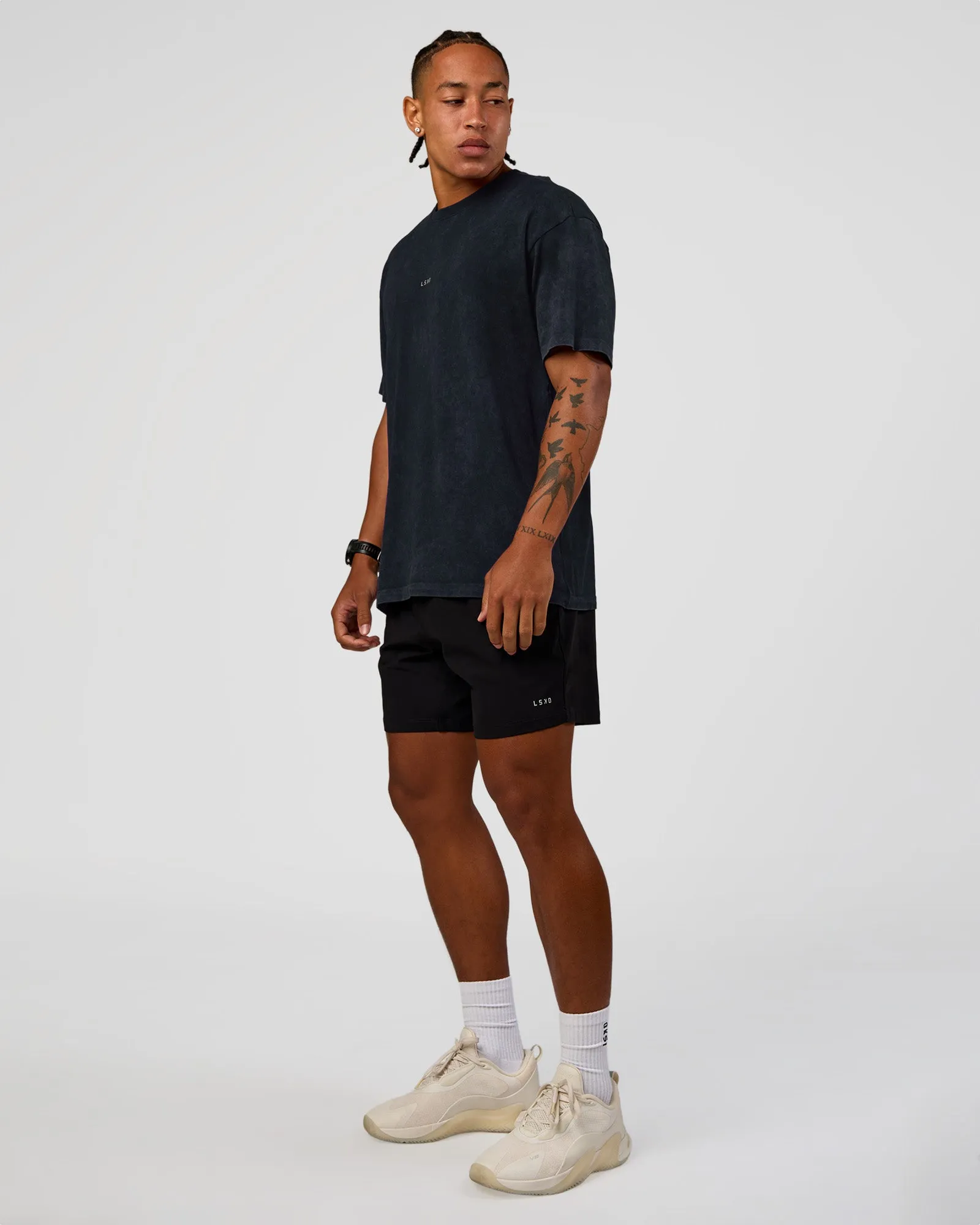 Power Oversized Tee - Black Washed sold by LSKD product image thumbnail 2
