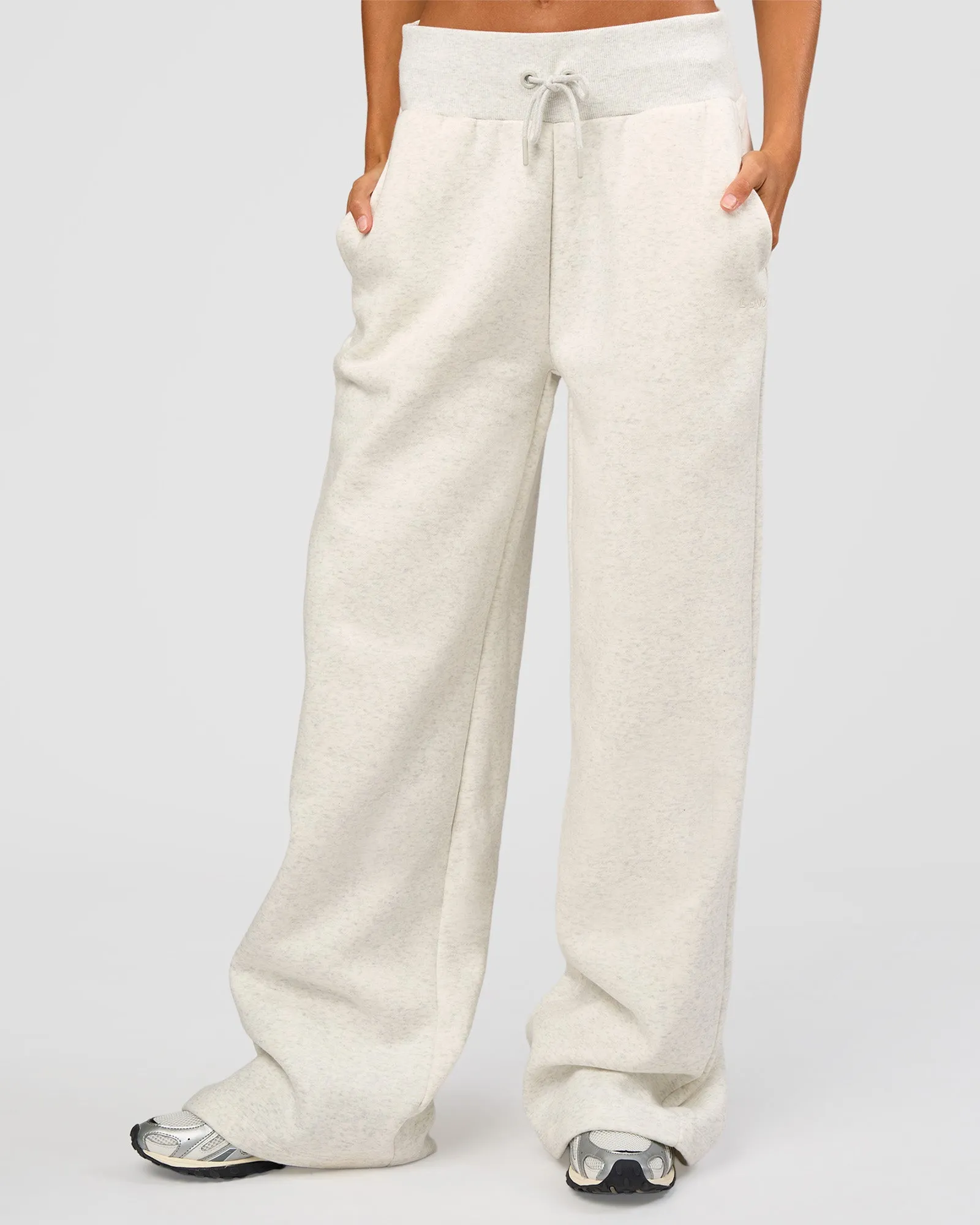 Go-To Wide Leg Track Pant Tall - Silver Marl sold by LSKD product image thumbnail 2