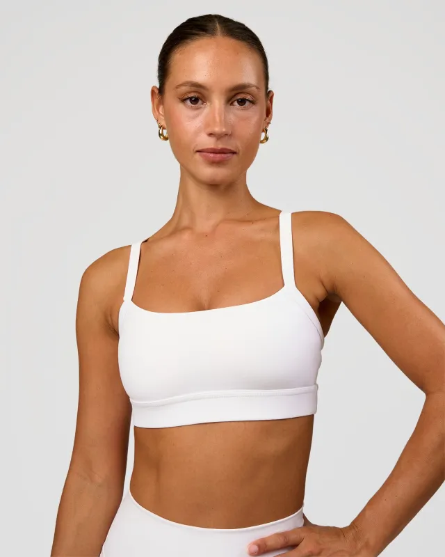 Momentum Sports Bra - White sold by LSKD