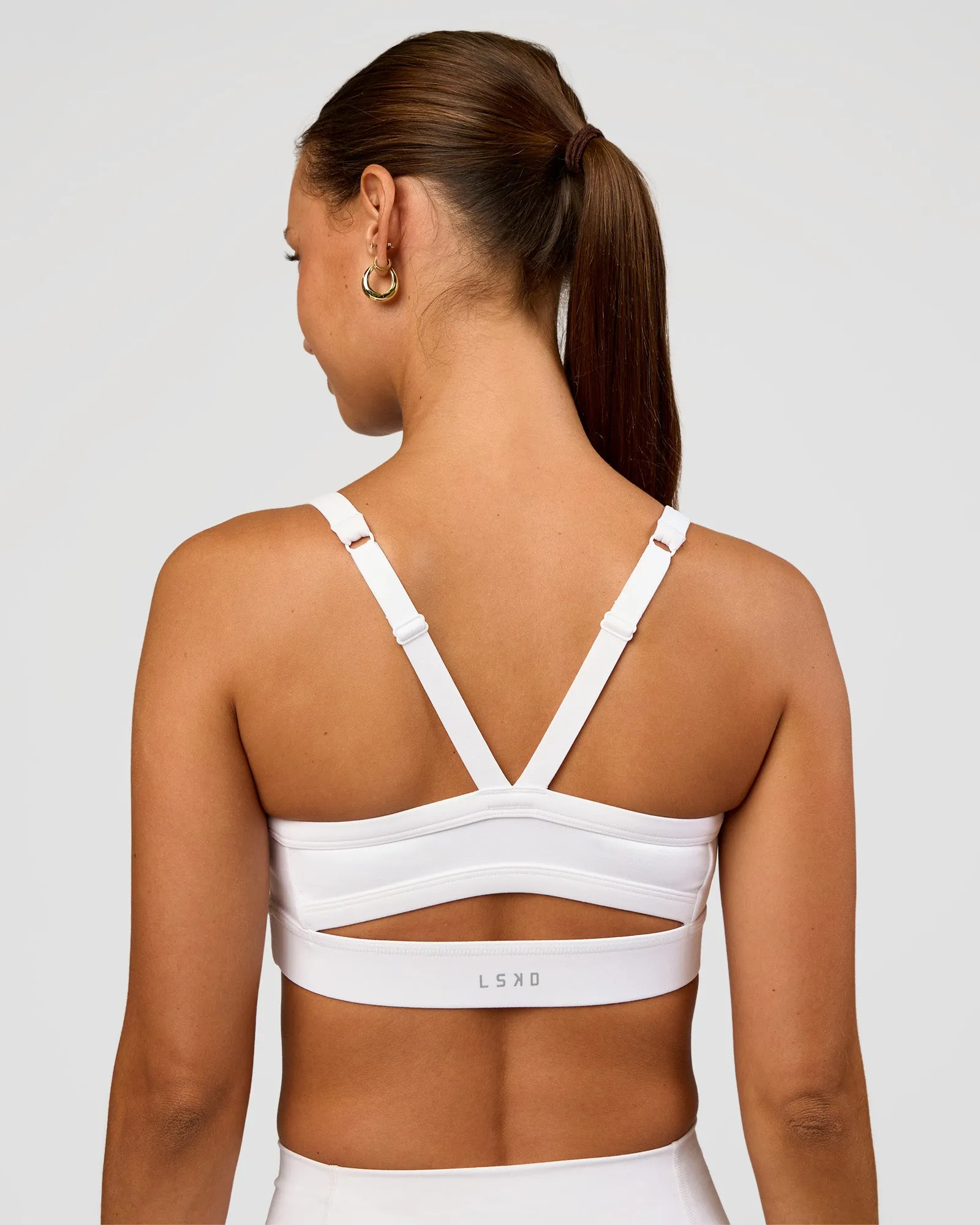 Momentum Sports Bra - White sold by LSKD product image thumbnail 5