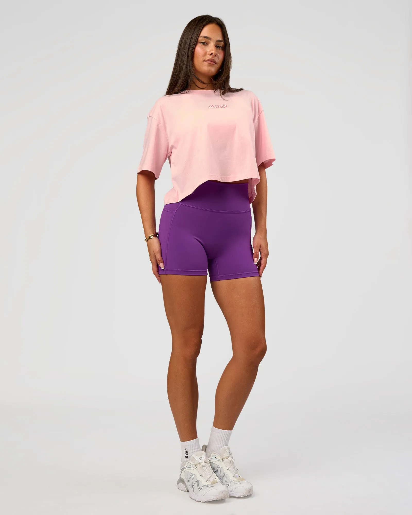 Miami Vibe FLXCotton Cropped Tee - Marshmallow sold by LSKD product image thumbnail 4