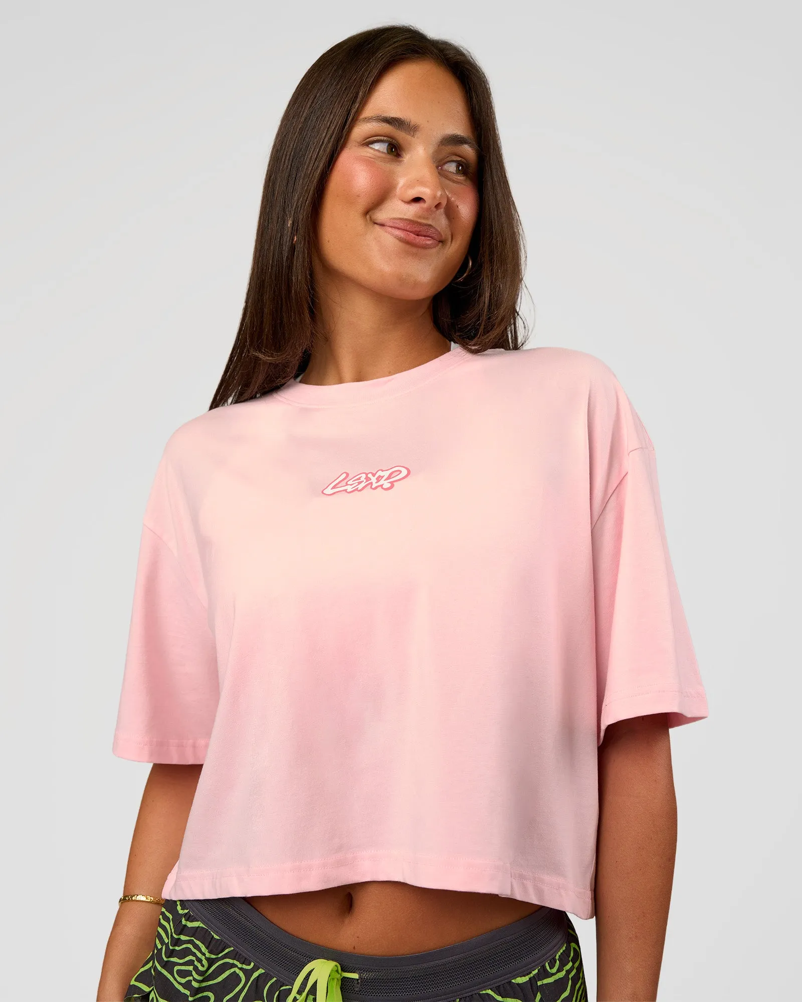 Miami Vibe FLXCotton Cropped Tee - Marshmallow sold by LSKD product image thumbnail 2