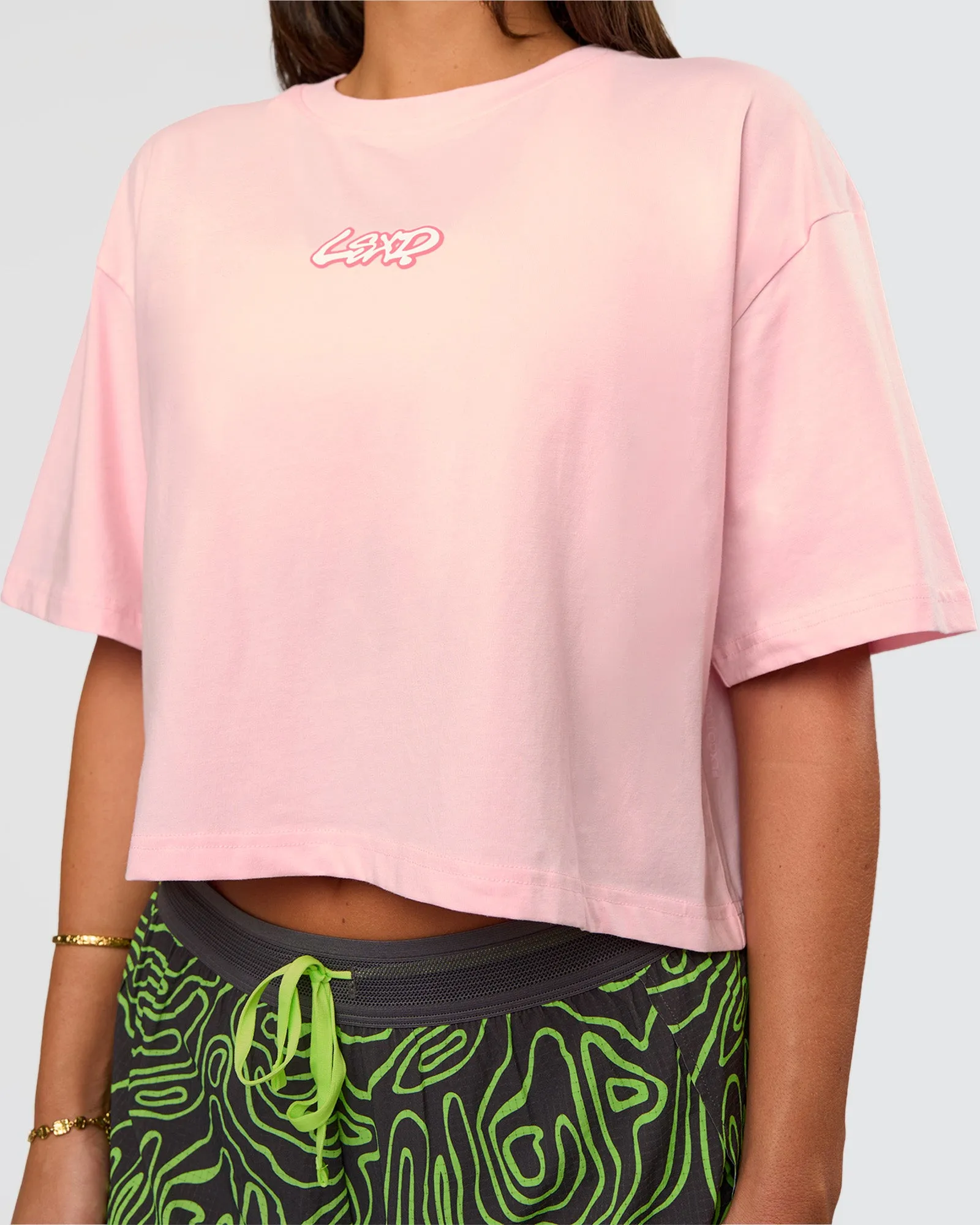 Miami Vibe FLXCotton Cropped Tee - Marshmallow sold by LSKD product image thumbnail 5