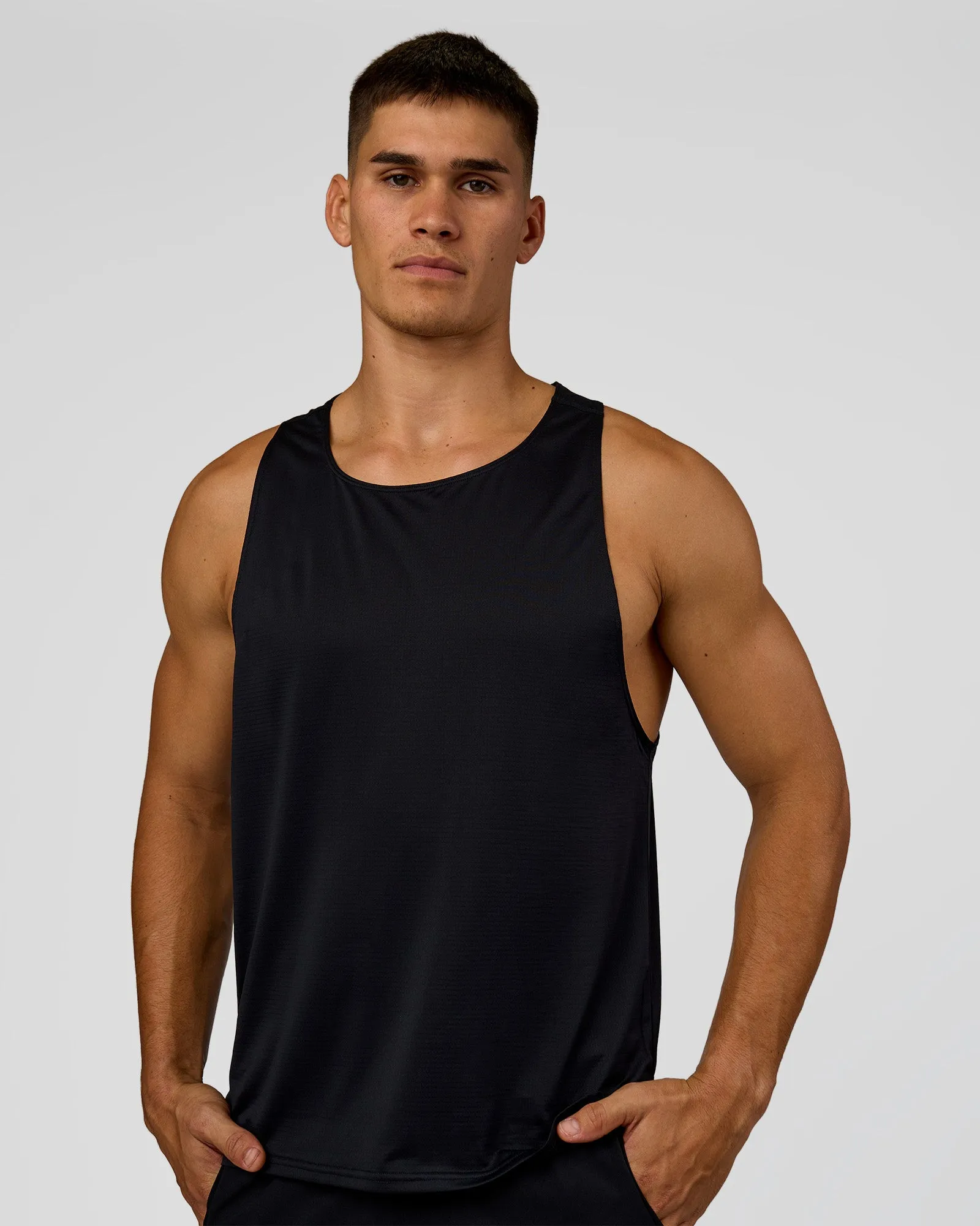 Pace Running Tank 3.0 - Black sold by LSKD