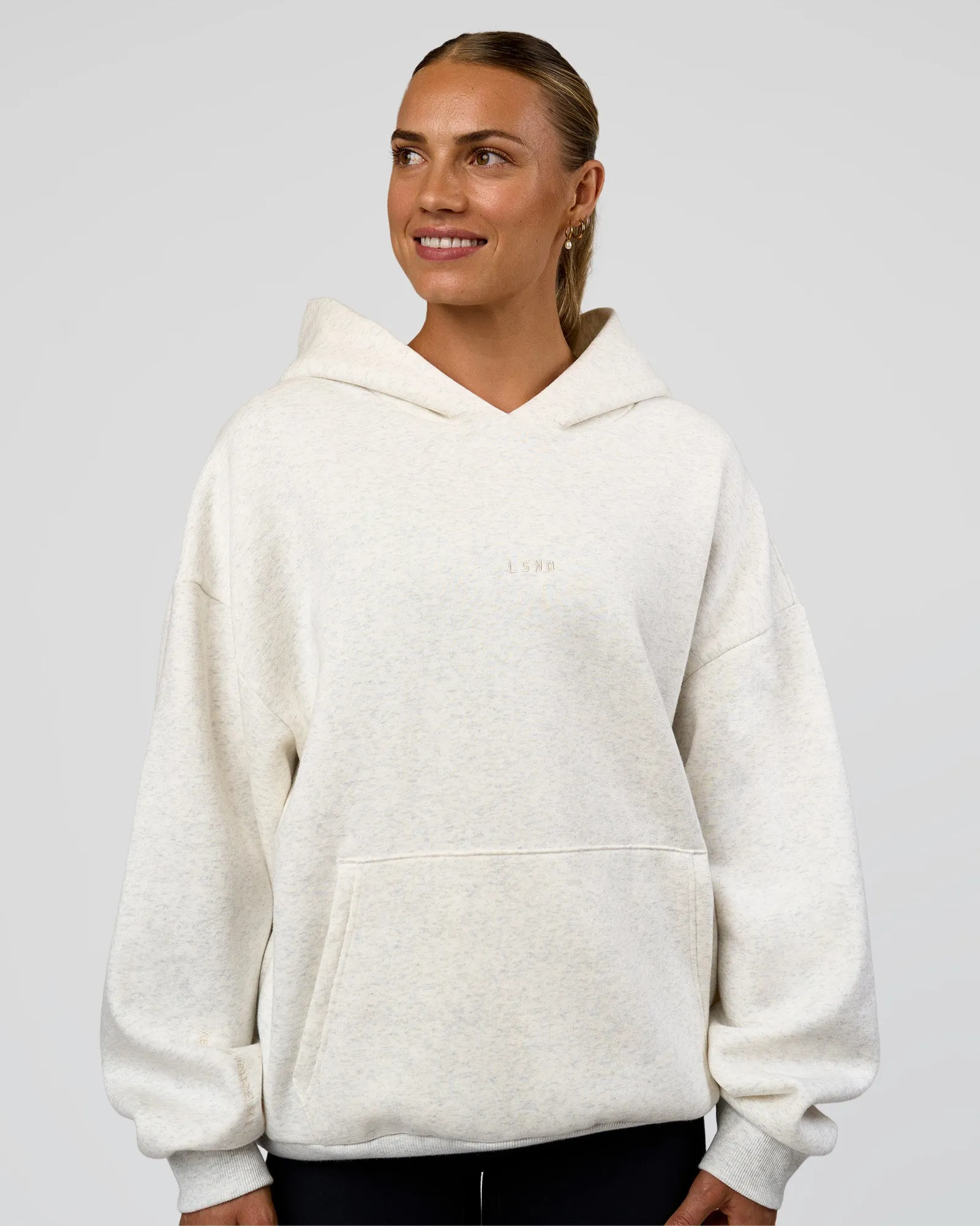 Base Oversized Hoodie - Silver Marl sold by LSKD product image thumbnail 3