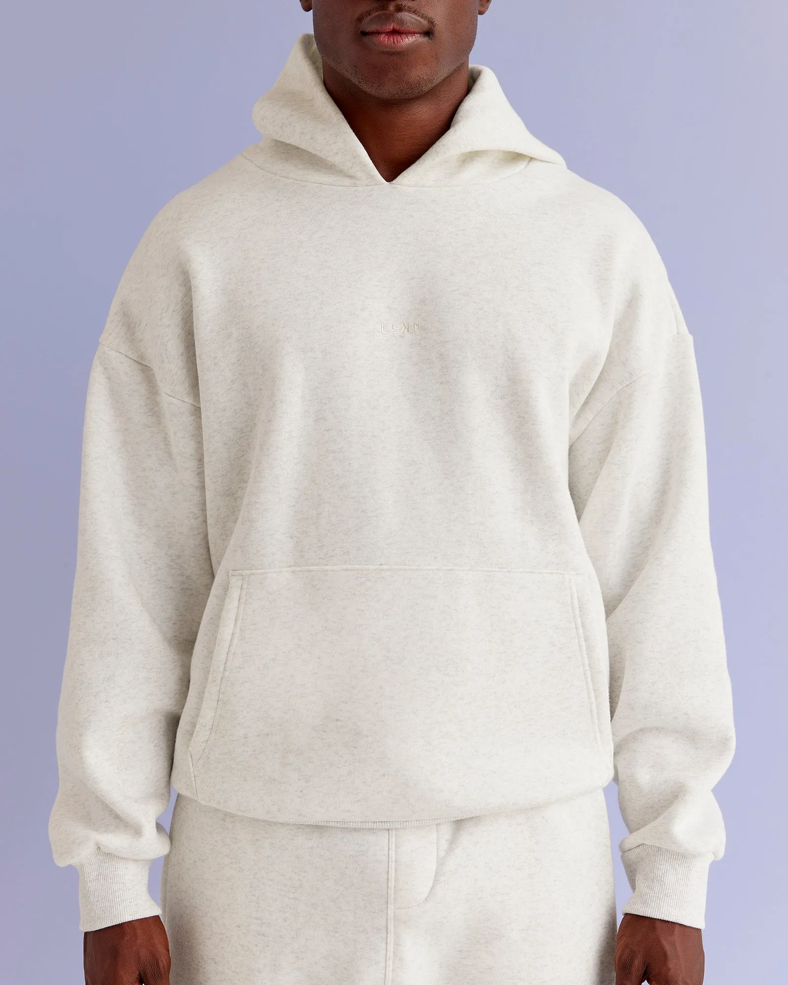 Base Oversized Hoodie - Silver Marl sold by LSKD product image thumbnail 5