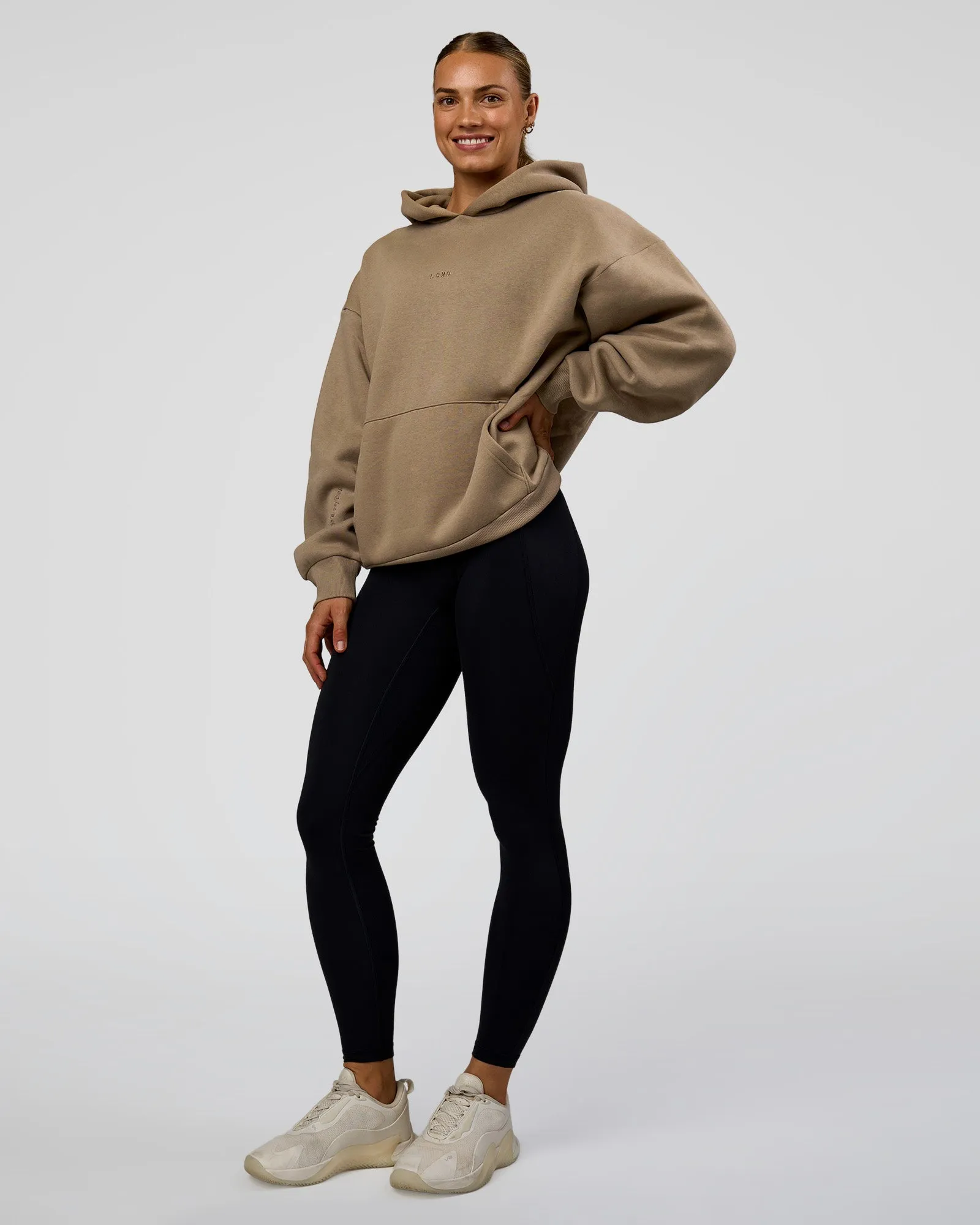 Base Oversized Hoodie - Taupe Ash sold by LSKD product image thumbnail 4