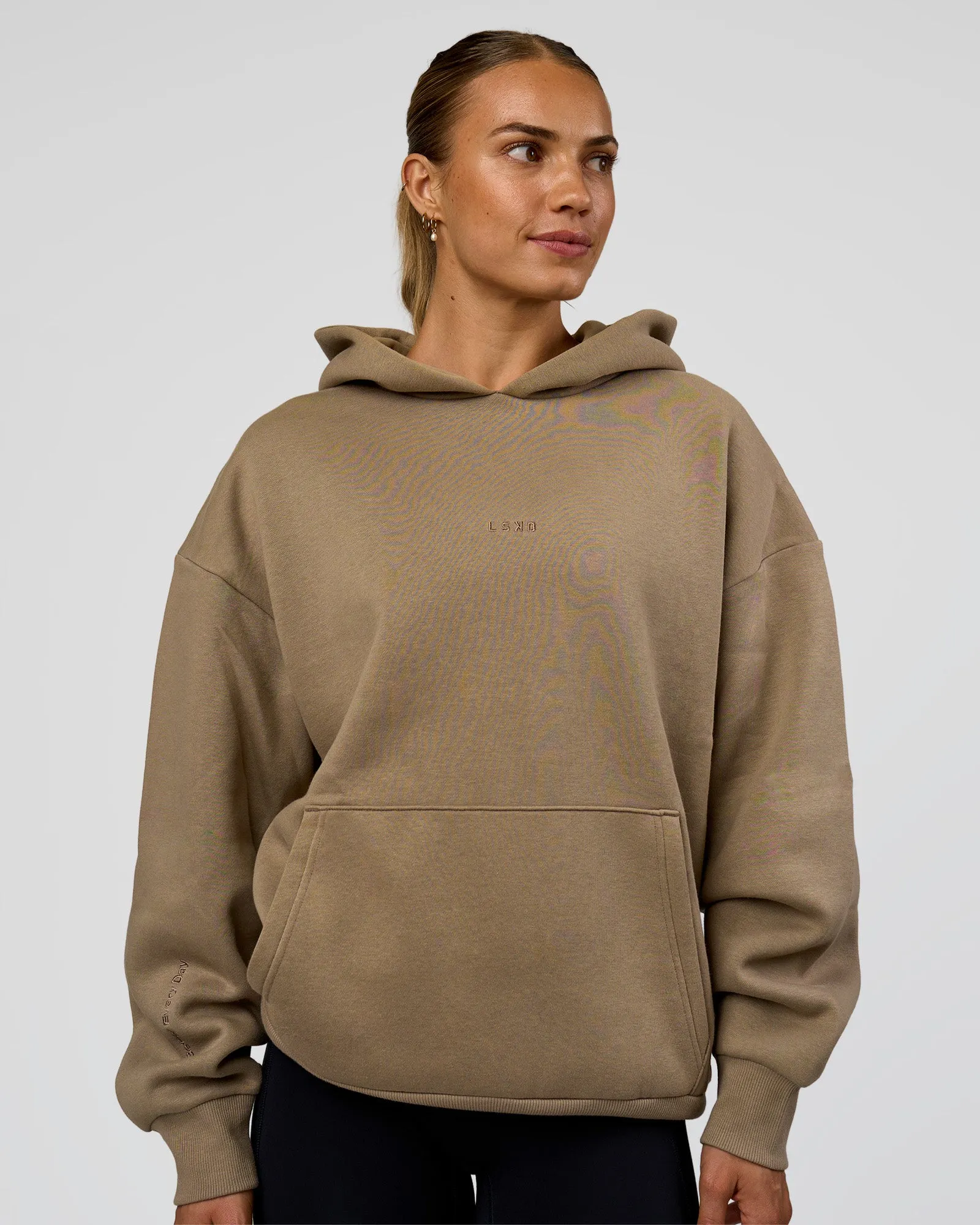 Base Oversized Hoodie - Taupe Ash sold by LSKD product image thumbnail 3