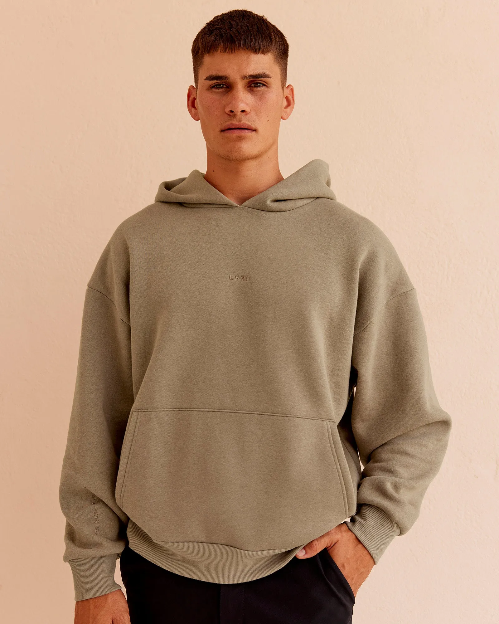 Base Oversized Hoodie - Taupe Ash sold by LSKD