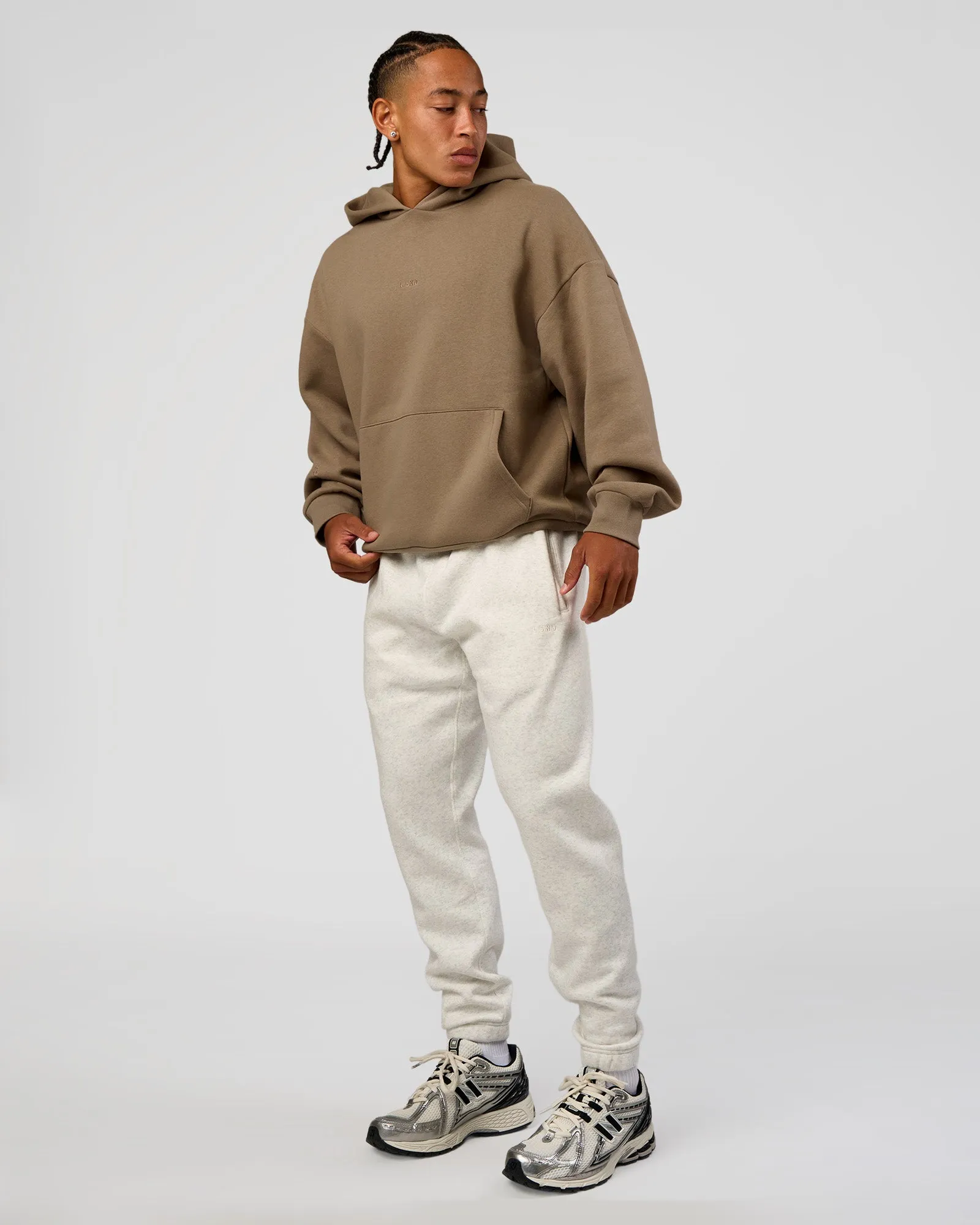 MVP Cuffed Track Pant - Silver Marl sold by LSKD product image thumbnail 5