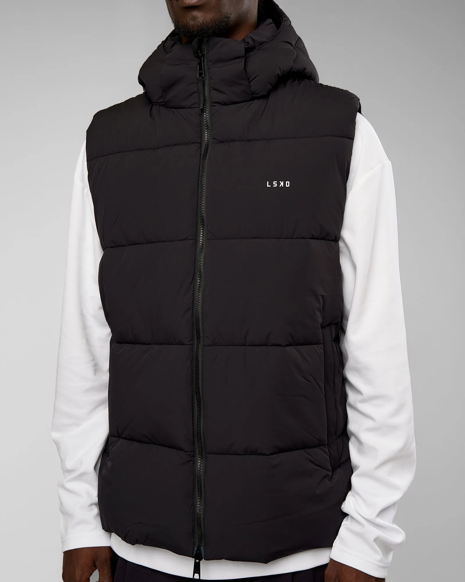 Base Puffer Vest - Black sold by LSKD product image thumbnail 3
