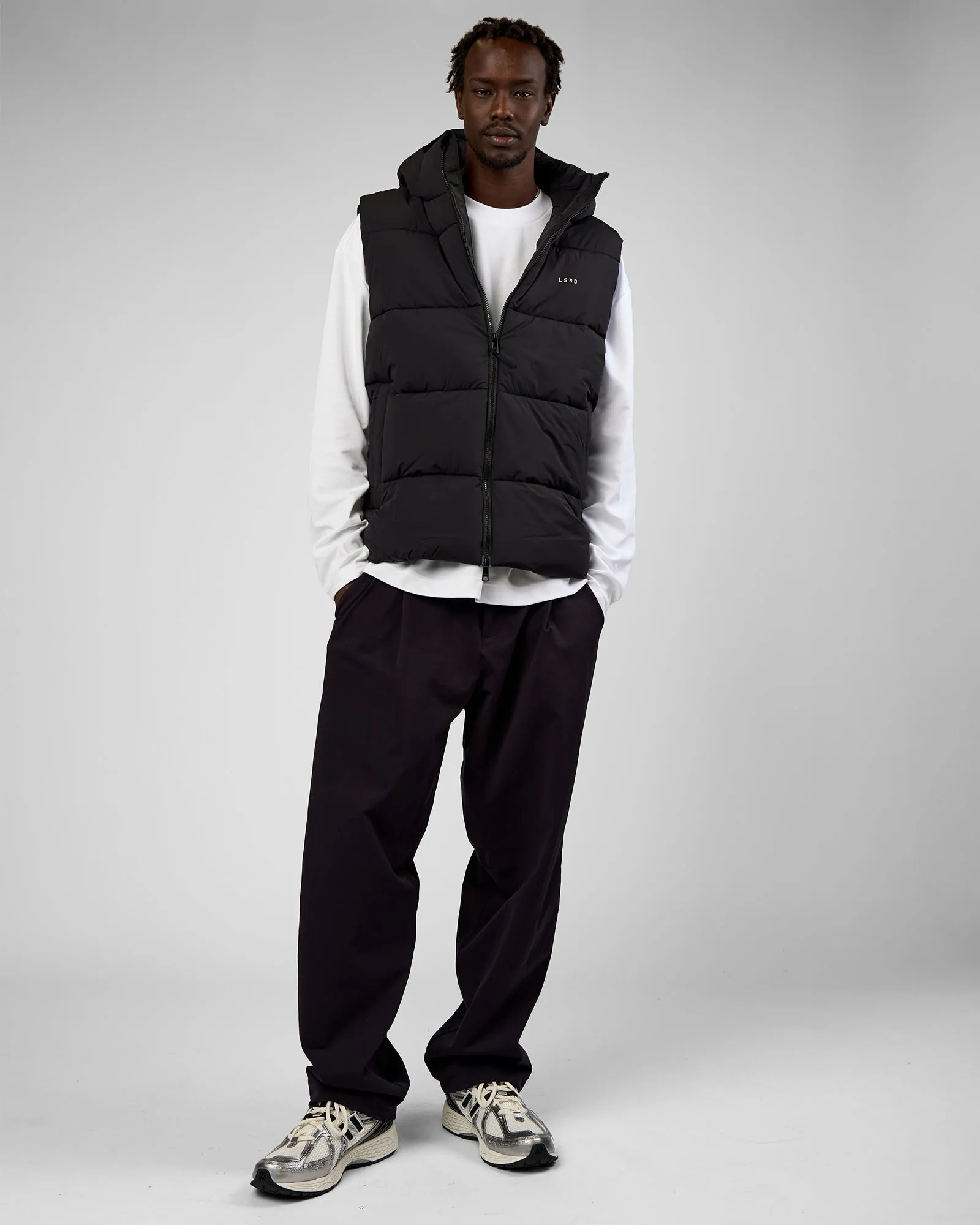 Base Puffer Vest - Black sold by LSKD product image thumbnail 5