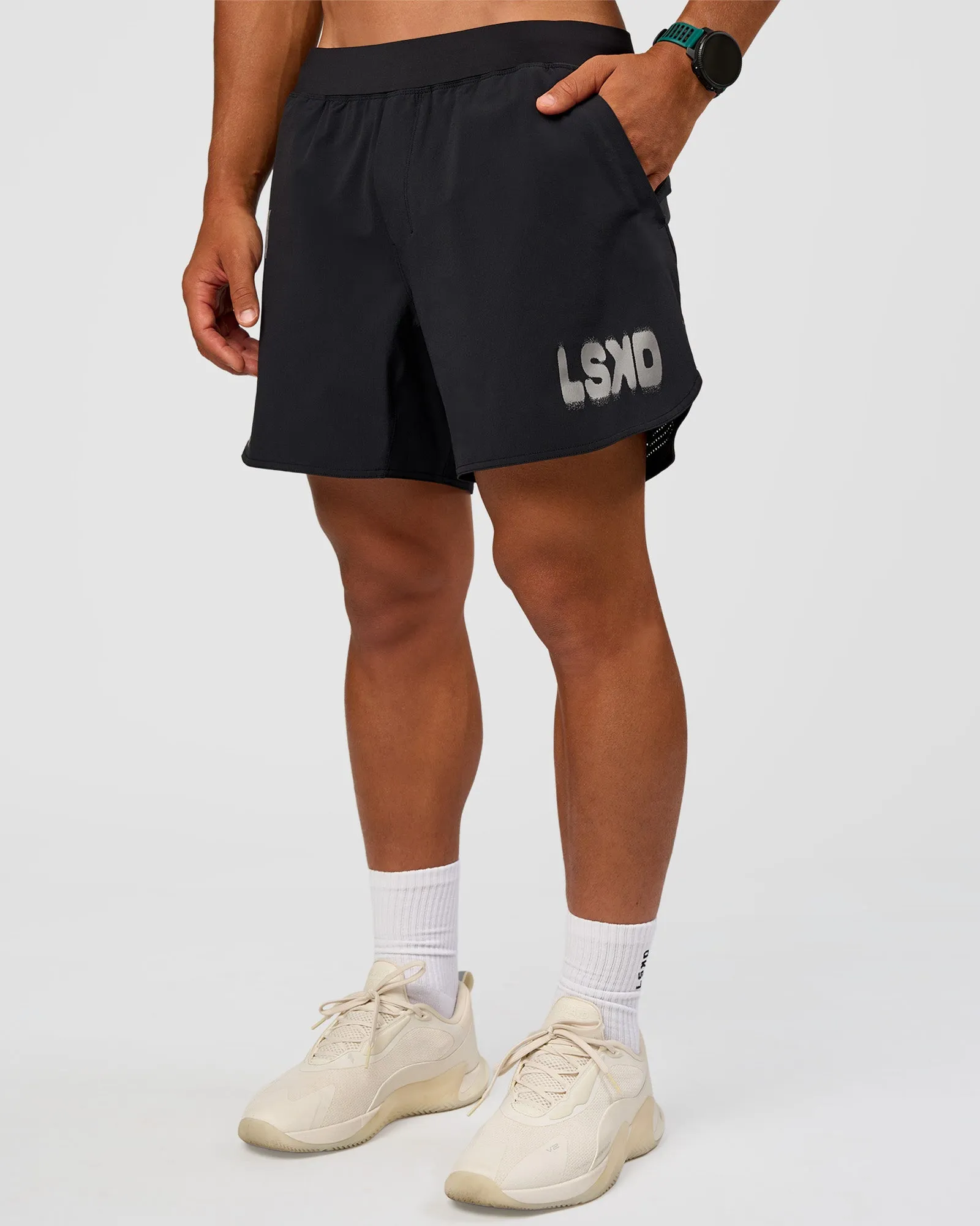 Static Grit Lift 6" Short - Black-Alloy sold by LSKD