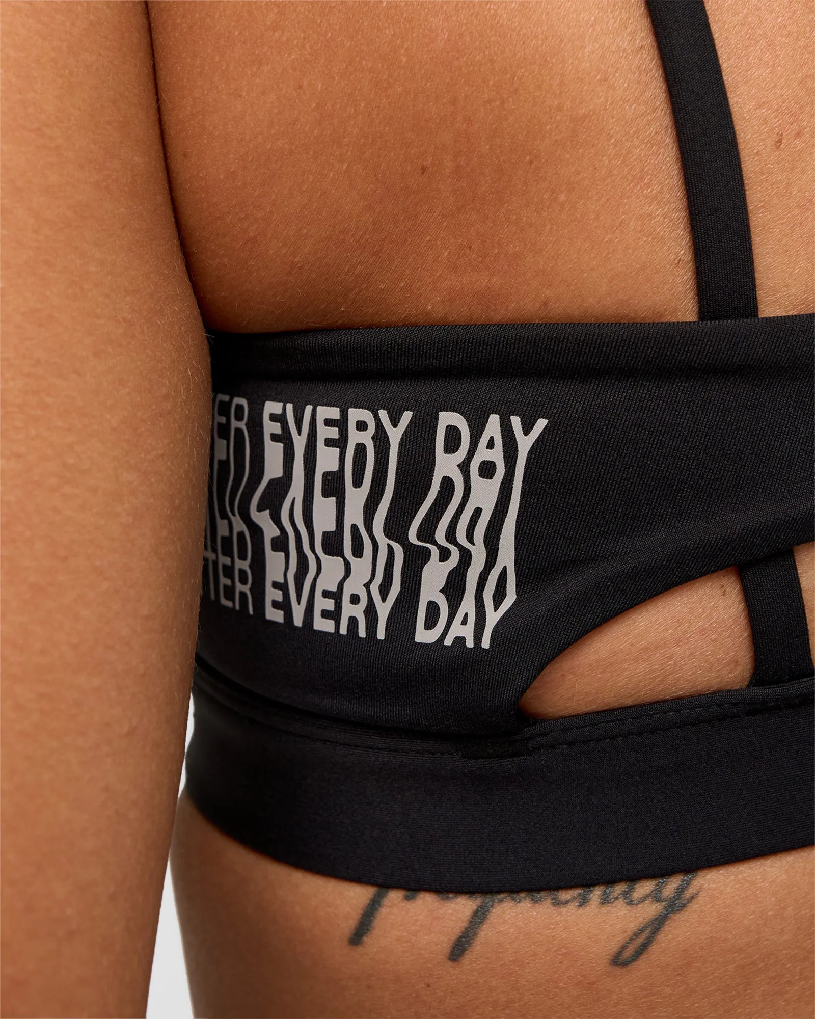 Galvanise Hype Graphic Sports Bra 2.0 - Black-Alloy sold by LSKD product image thumbnail 5