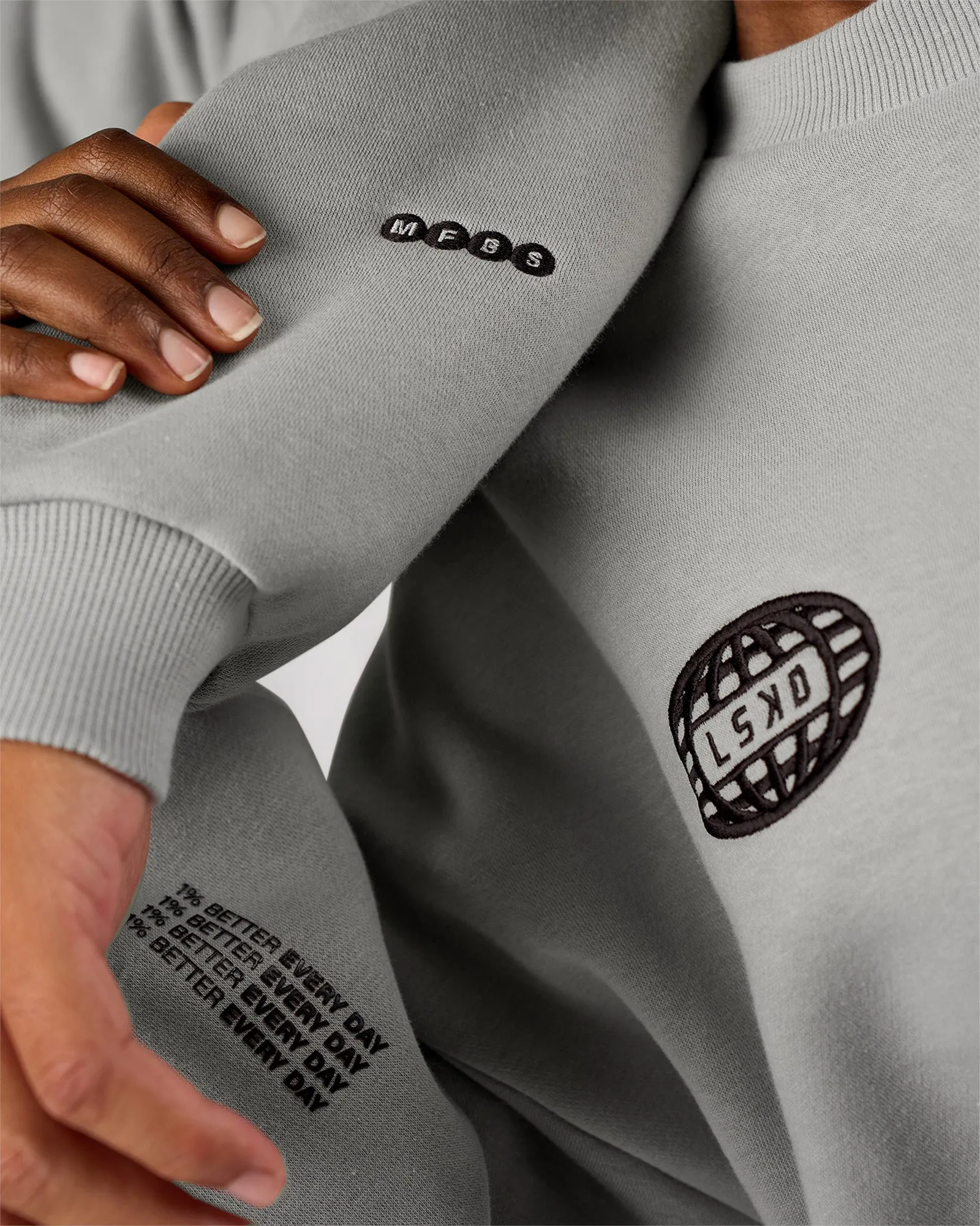 Static Grit Boxy Crew - Alloy-Black sold by LSKD product image thumbnail 3