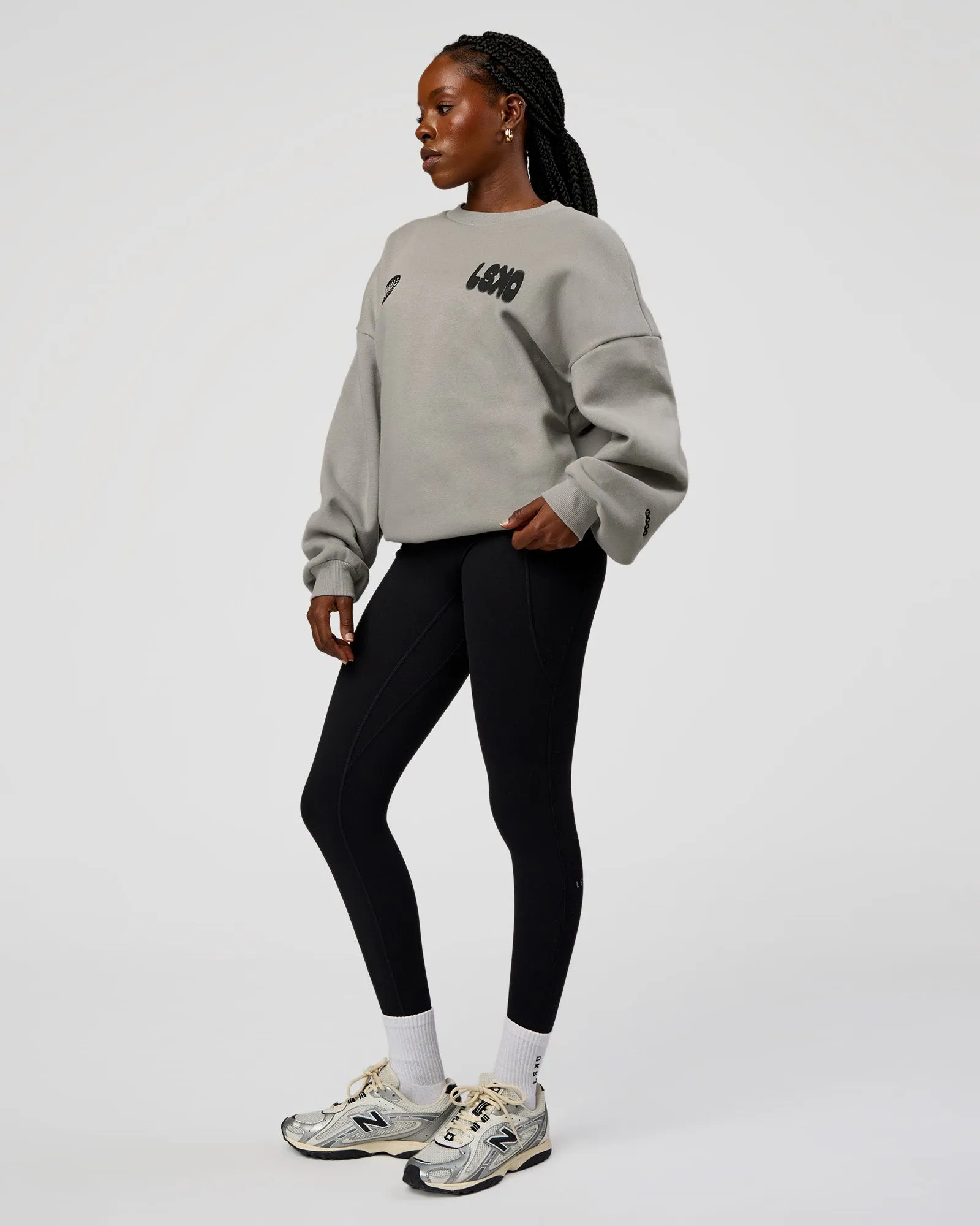 Static Grit Boxy Crew - Alloy-Black sold by LSKD product image thumbnail 5