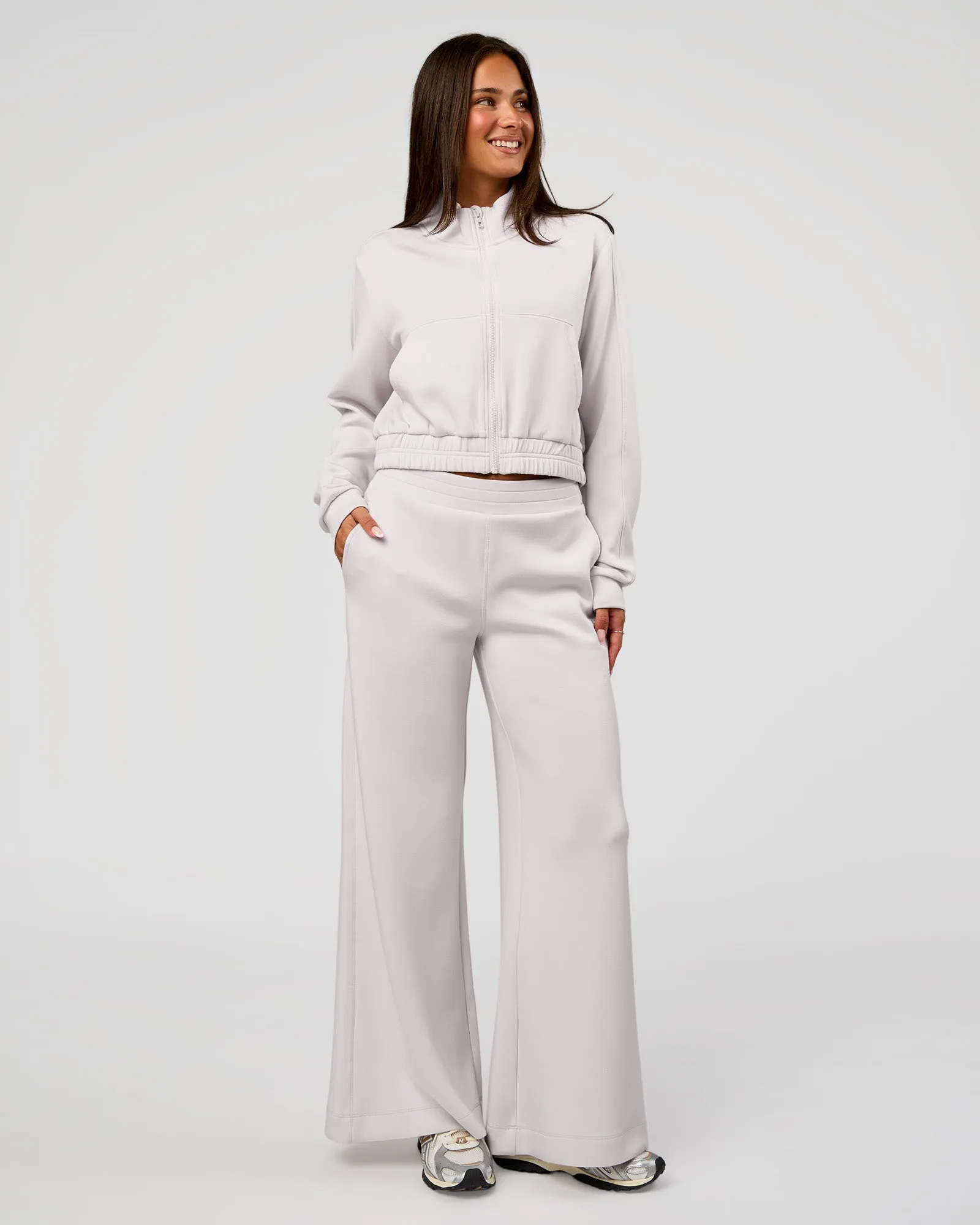 Elevate SoftTouch Cropped Full Zip Jacket - Clay sold by LSKD product image thumbnail 2