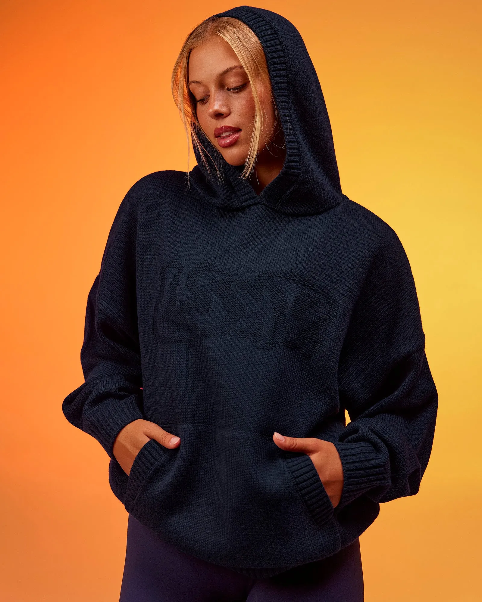 All Day Active Knitted Hoodie - Future Navy sold by LSKD product image thumbnail 2
